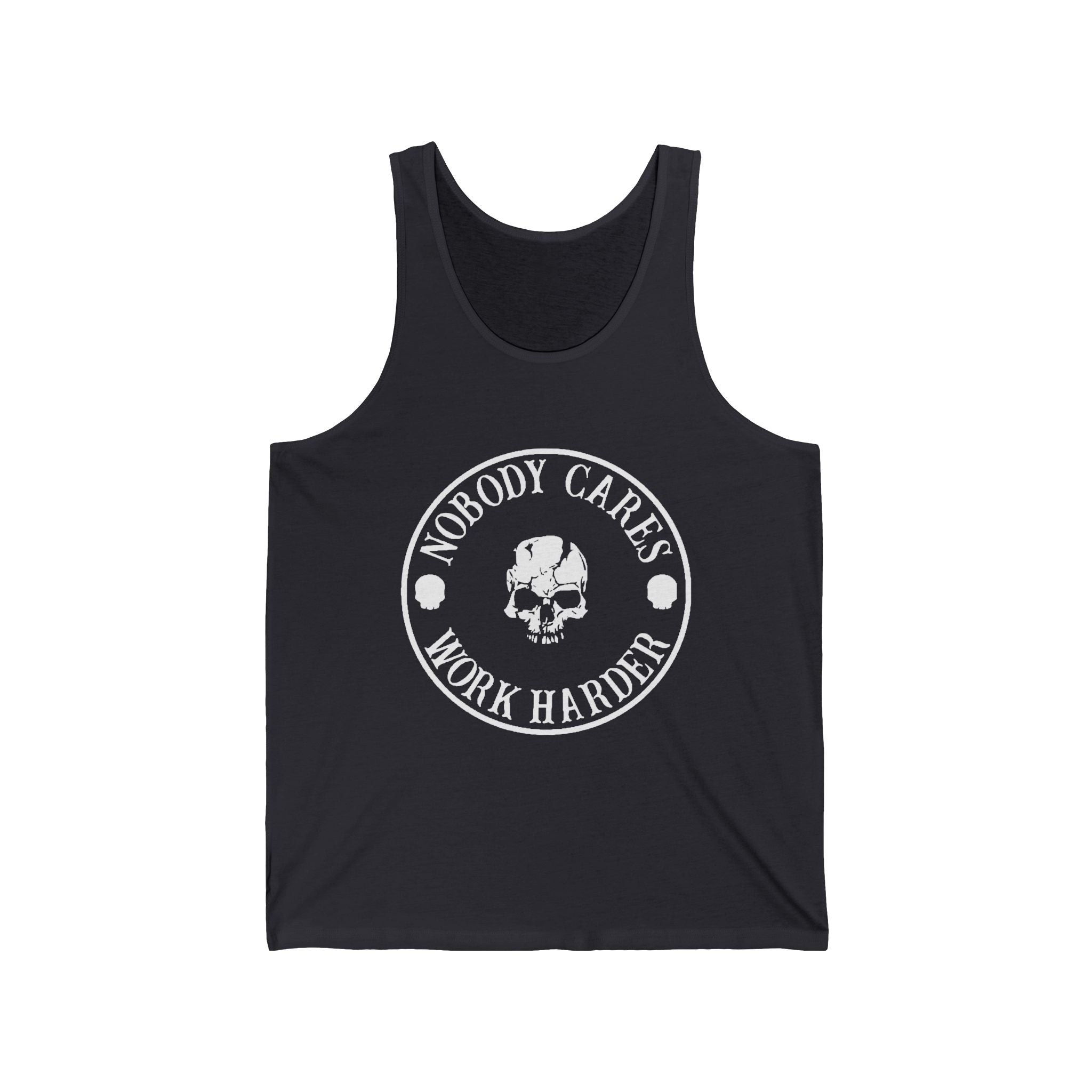 Nobody Cares, Work Harder Jersey Tank Design, Motivational Workout Top, Gym Apparel, Fitness Gift, Casual Summer Wear