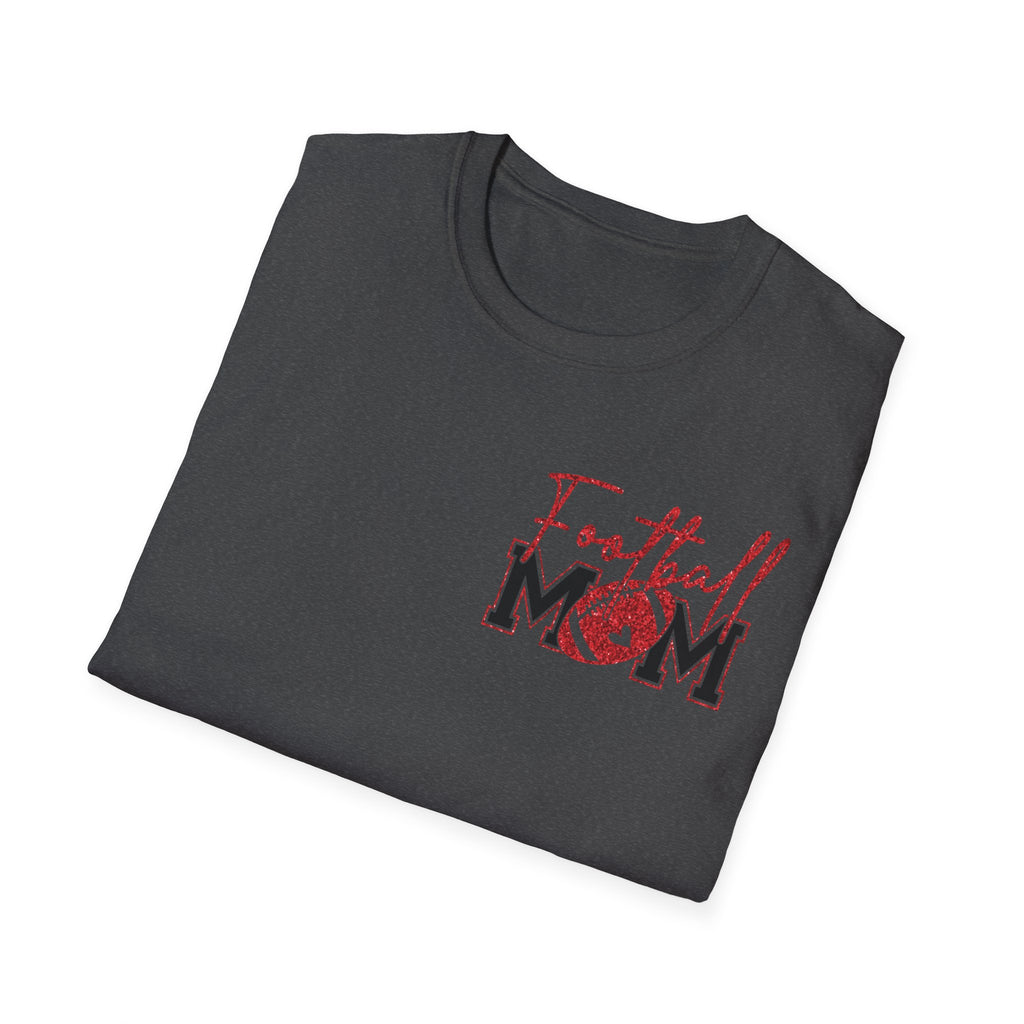 Football Mom Unisex Softstyle T-Shirt - Perfect for Game Day, Sports Events, Tailgating, Casual Wear, Gift for Moms