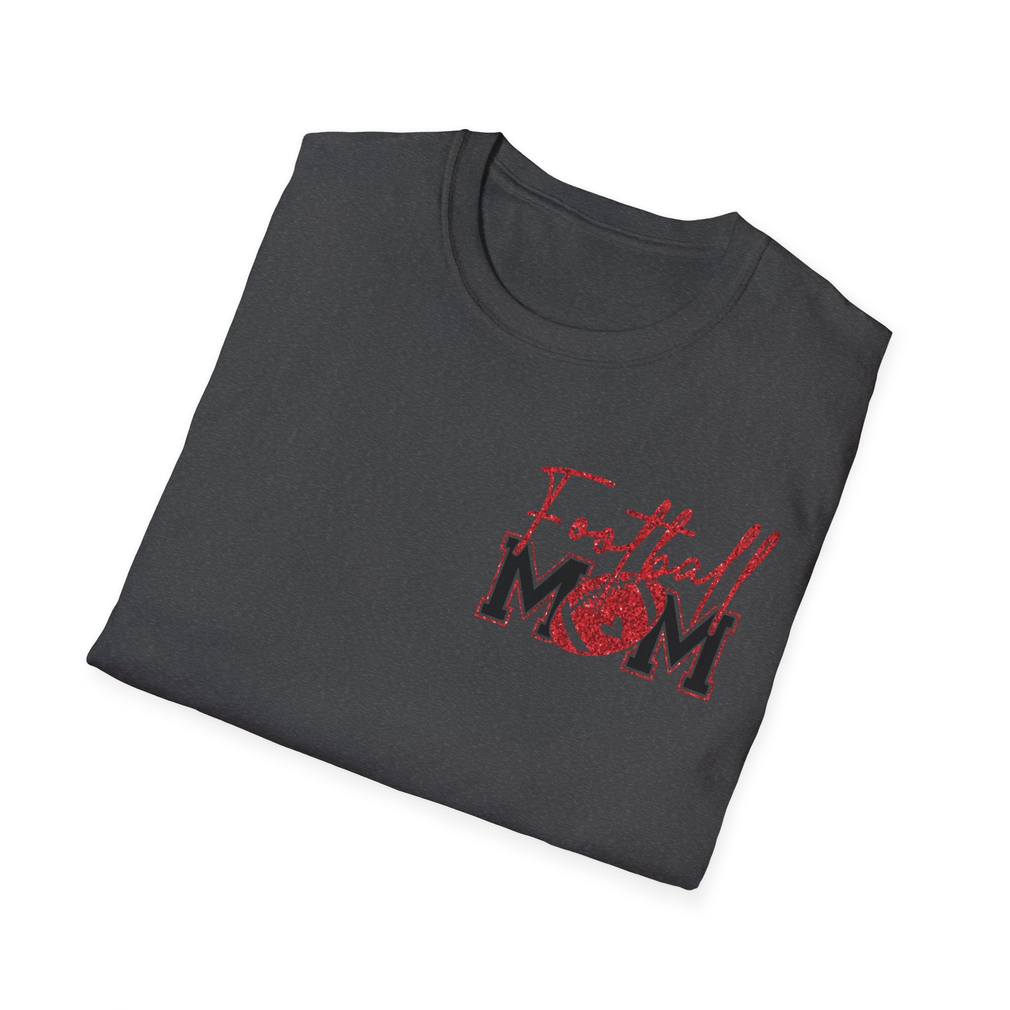 Football Mom Unisex Softstyle T-Shirt - Perfect for Game Day, Sports Events, Tailgating, Casual Wear, Gift for Moms