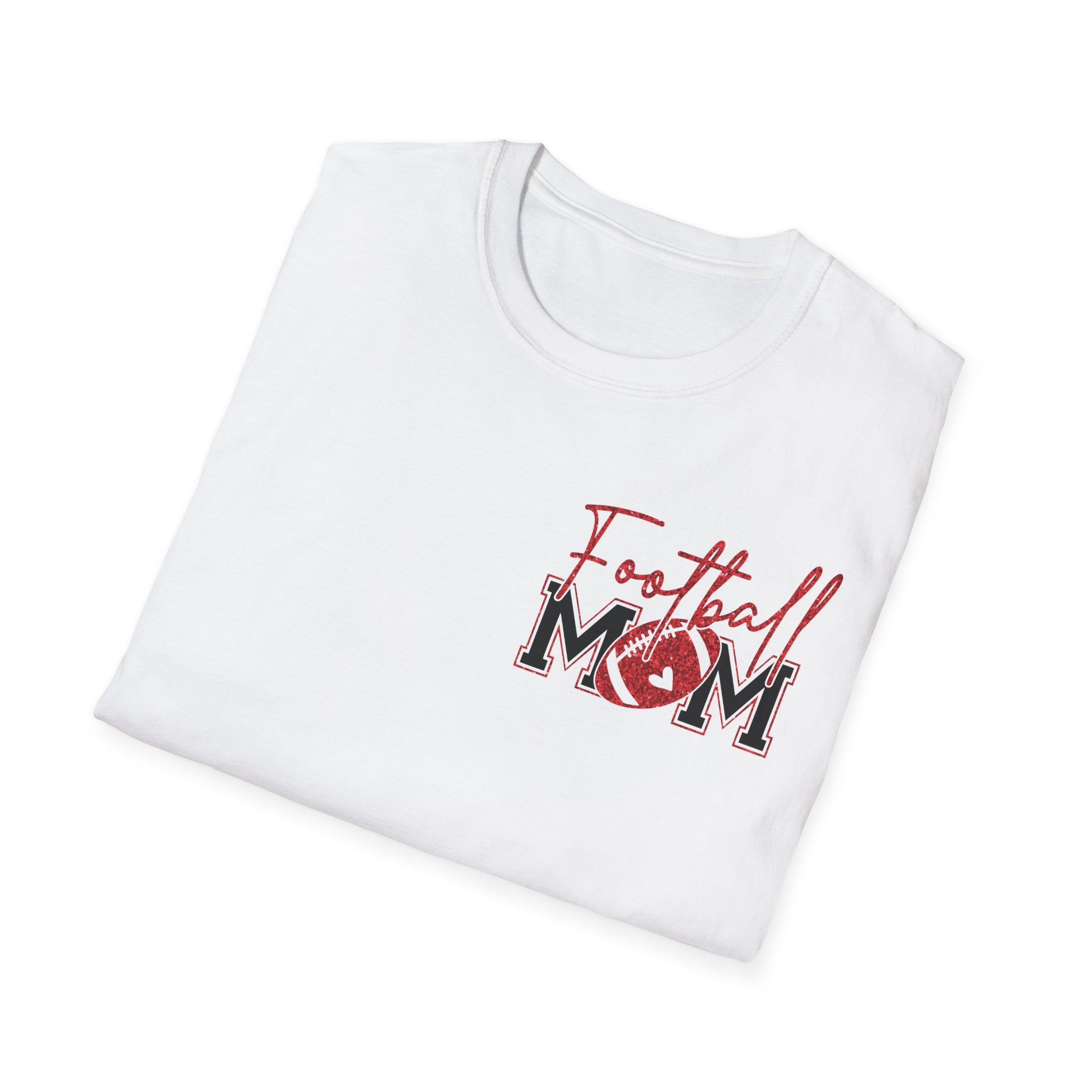 Football Mom Unisex Softstyle T-Shirt - Perfect for Game Day, Sports Events, Tailgating, Casual Wear, Gift for Moms