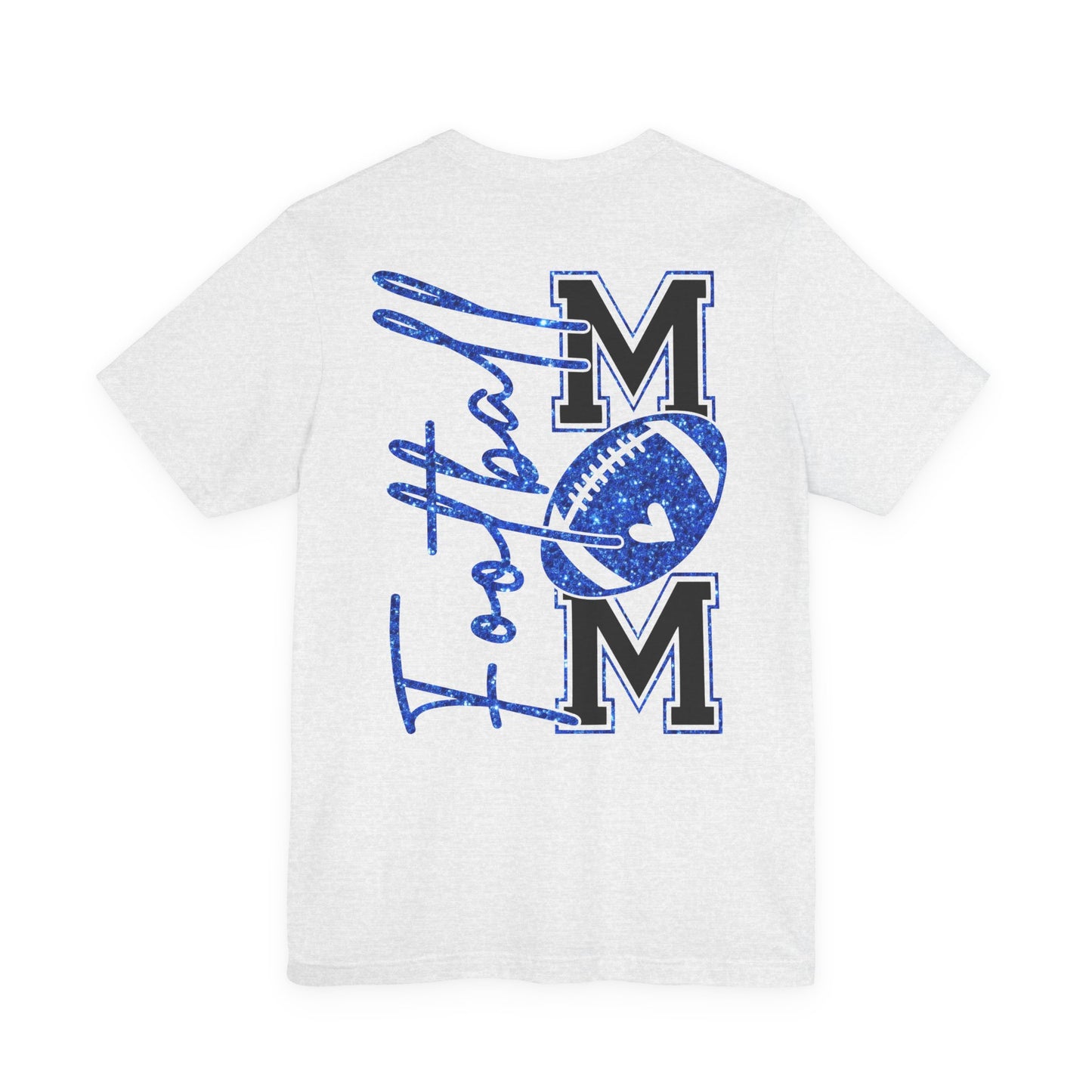 Football Mom T-Shirt, Blue Glitter Football Mom Shirt, Football Mom Shirt, Football Shirt, Football Mama Shirt, Football Shirt Svg, Game Day