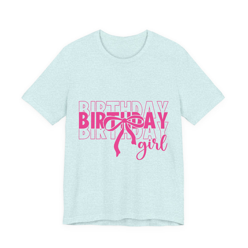 Birthday Girl T-Shirt Birthday Girl Shirt Preppy Coquette Bow Birthday Shirt Birthday Tee Who's the Birthday Girl Birthday time