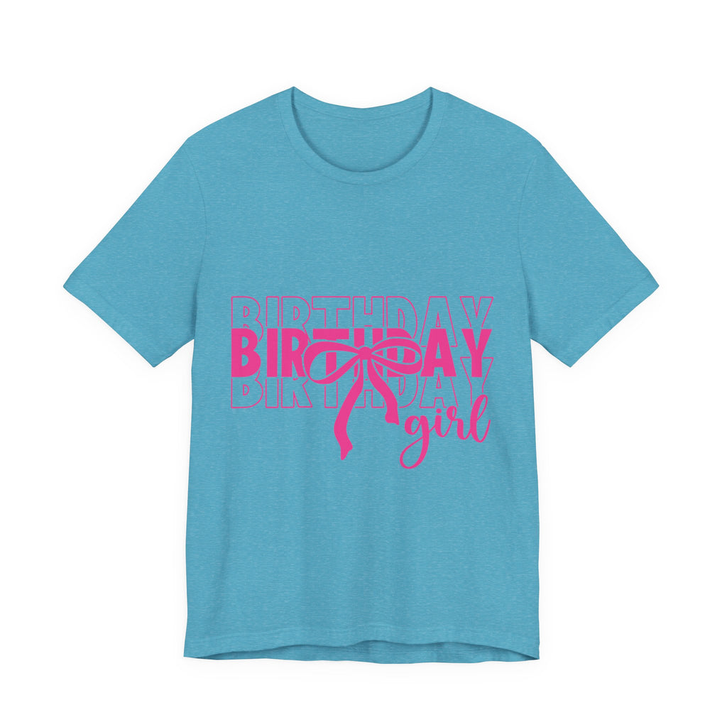 Birthday Girl T-Shirt Birthday Girl Shirt Preppy Coquette Bow Birthday Shirt Birthday Tee Who's the Birthday Girl Birthday time
