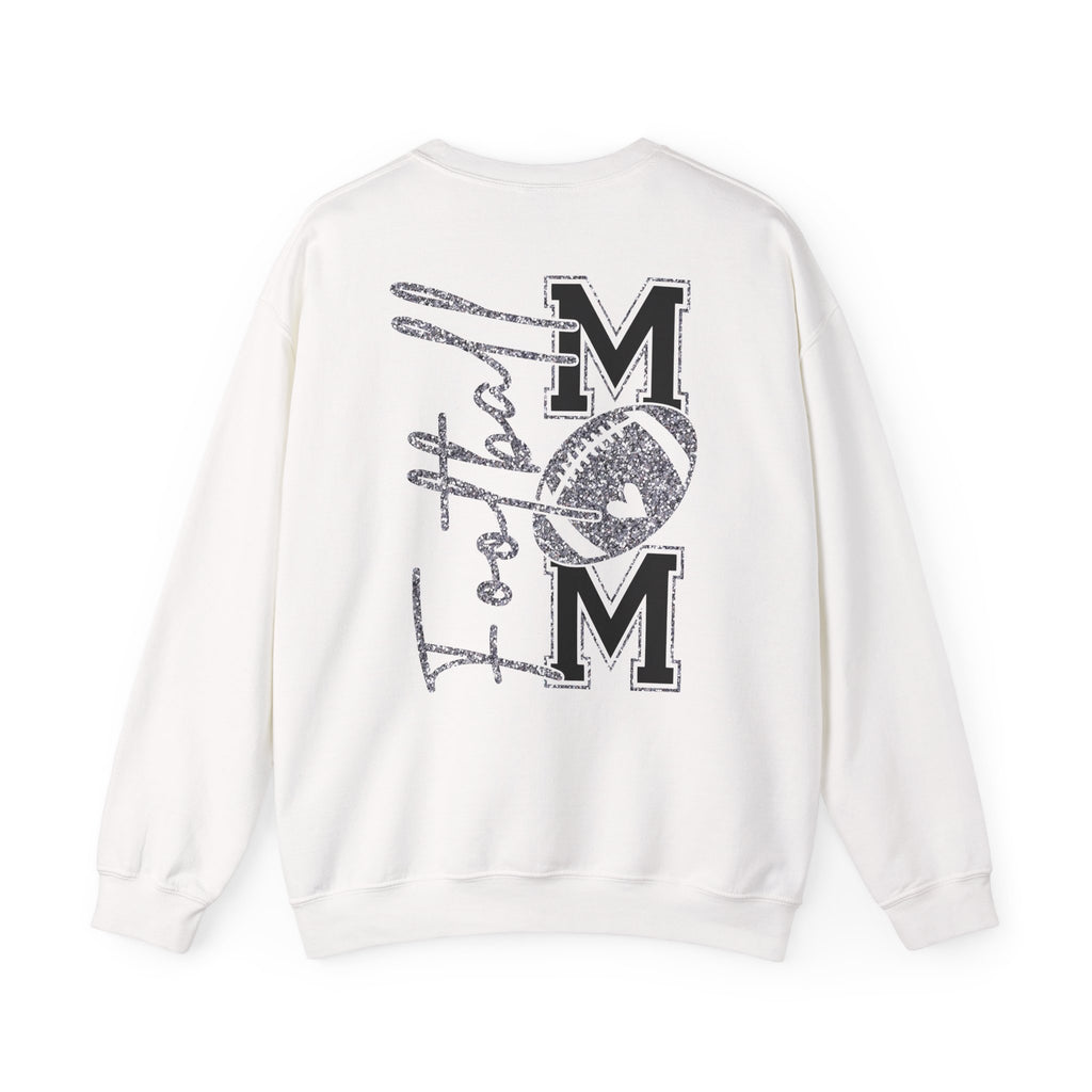 Football Mom Sweatshirt, Cozy Crewneck for Sports Moms, Gift for Football Season, Casual Wear, Game Day Outfit