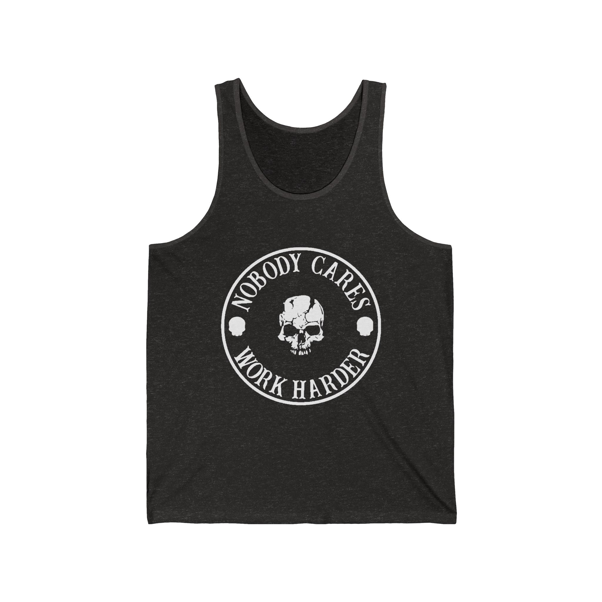Nobody Cares, Work Harder Jersey Tank Design, Motivational Workout Top, Gym Apparel, Fitness Gift, Casual Summer Wear