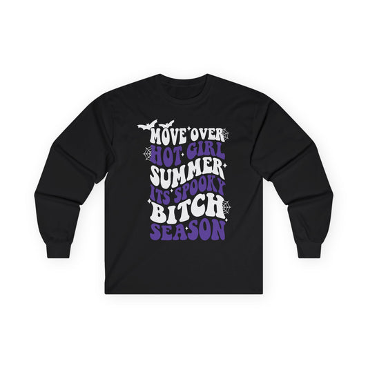Spooky Season Long Sleeve Tee, Halloween Shirt, Fall Fashion, Unisex Graphic Tee, Cozy Halloween Clothing