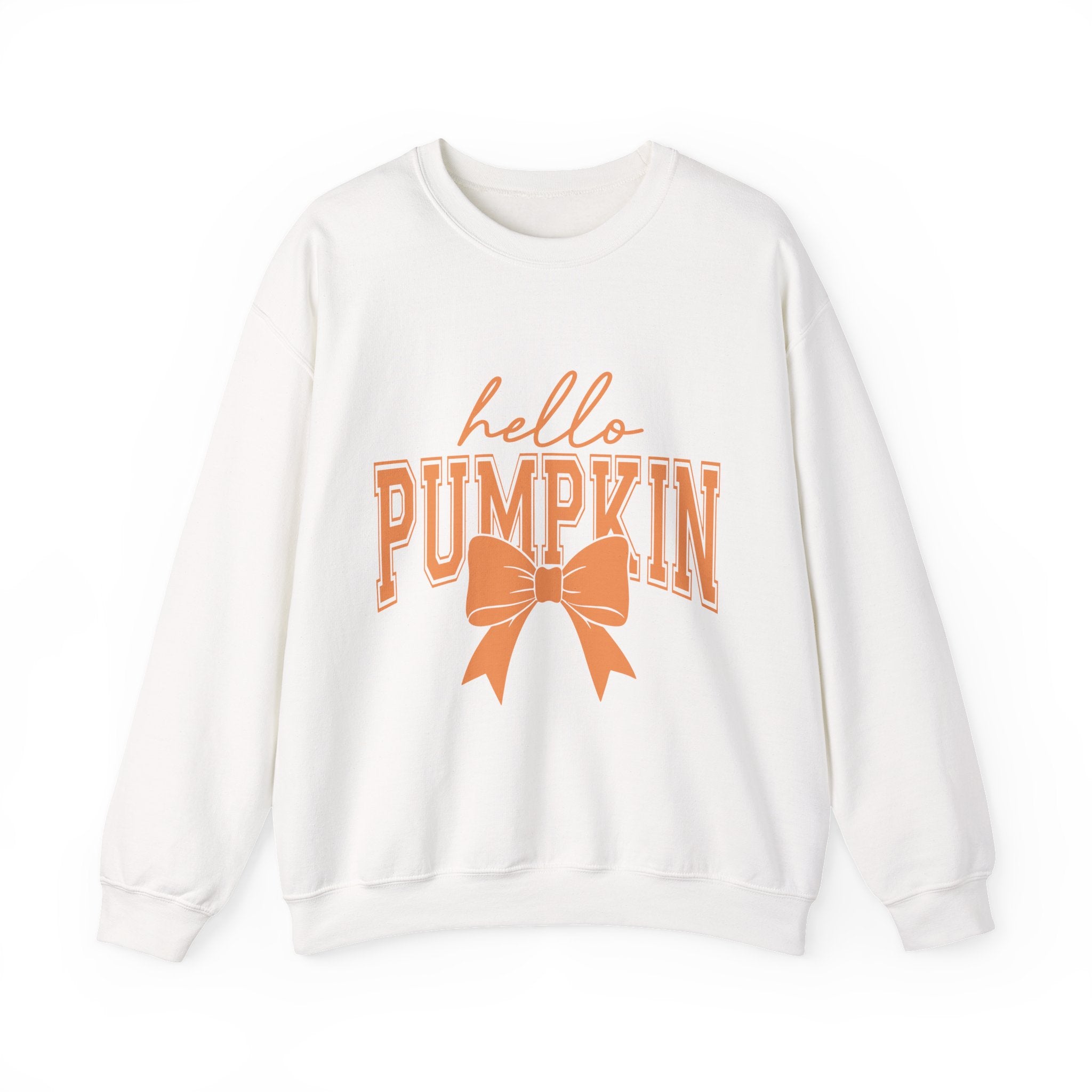 Hello Pumpkin Sweatshirt | Autumn Crewneck for Fall, Halloween Cozy Wear, Gift for Pumpkin Lovers, Seasonal Apparel