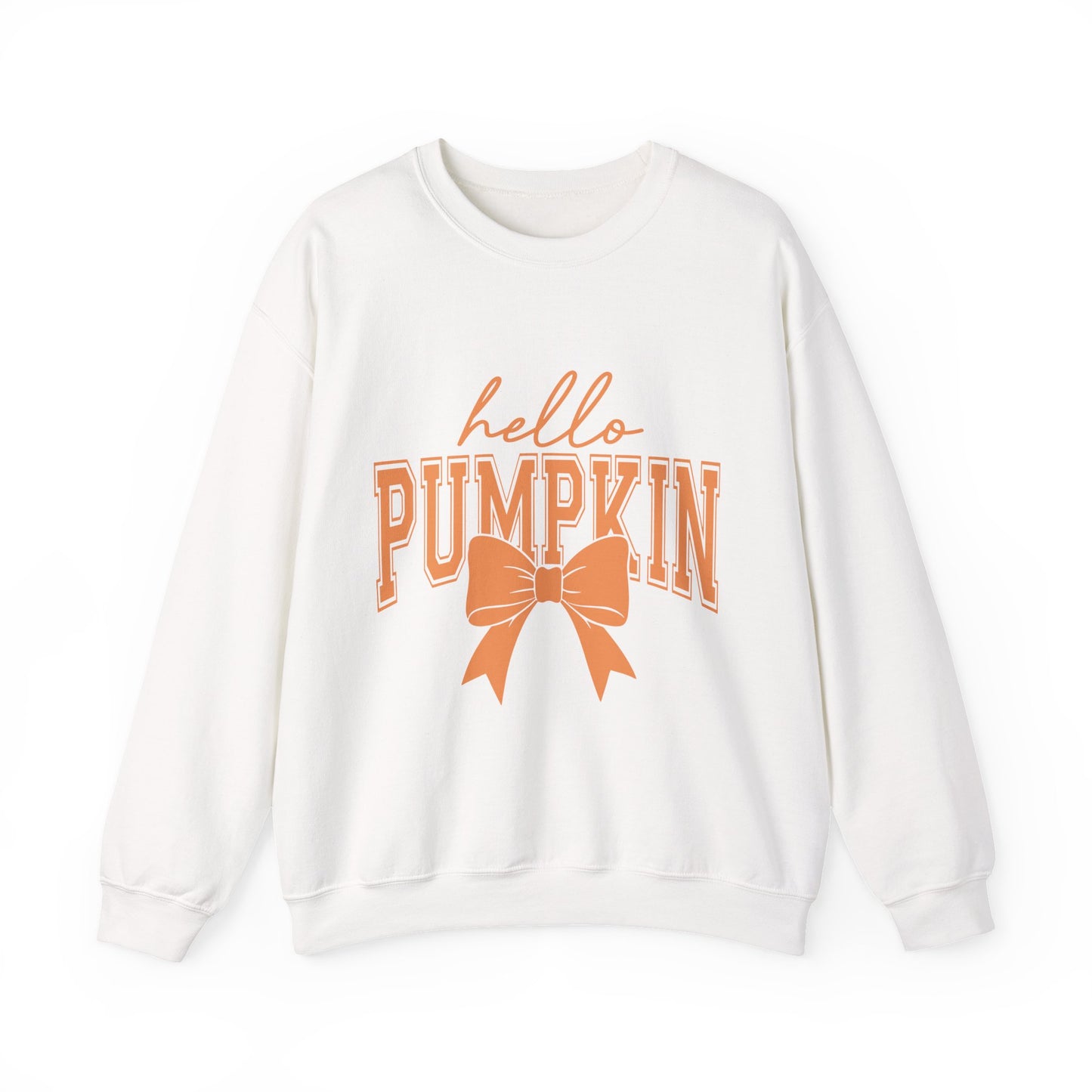 Hello Pumpkin Sweatshirt | Autumn Crewneck for Fall, Halloween Cozy Wear, Gift for Pumpkin Lovers, Seasonal Apparel