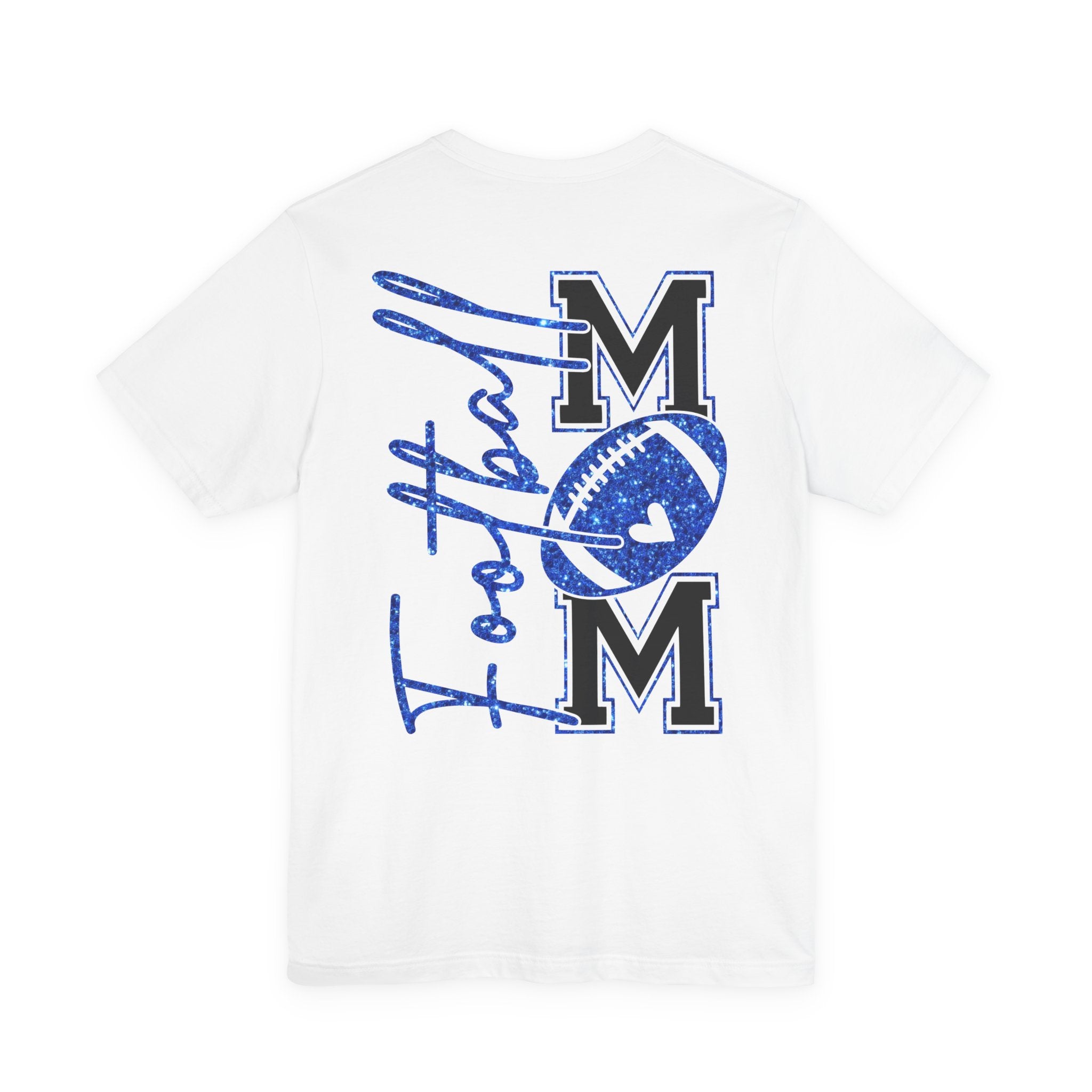 Football Mom T-Shirt, Blue Glitter Football Mom Shirt, Football Mom Shirt, Football Shirt, Football Mama Shirt, Football Shirt Svg, Game Day