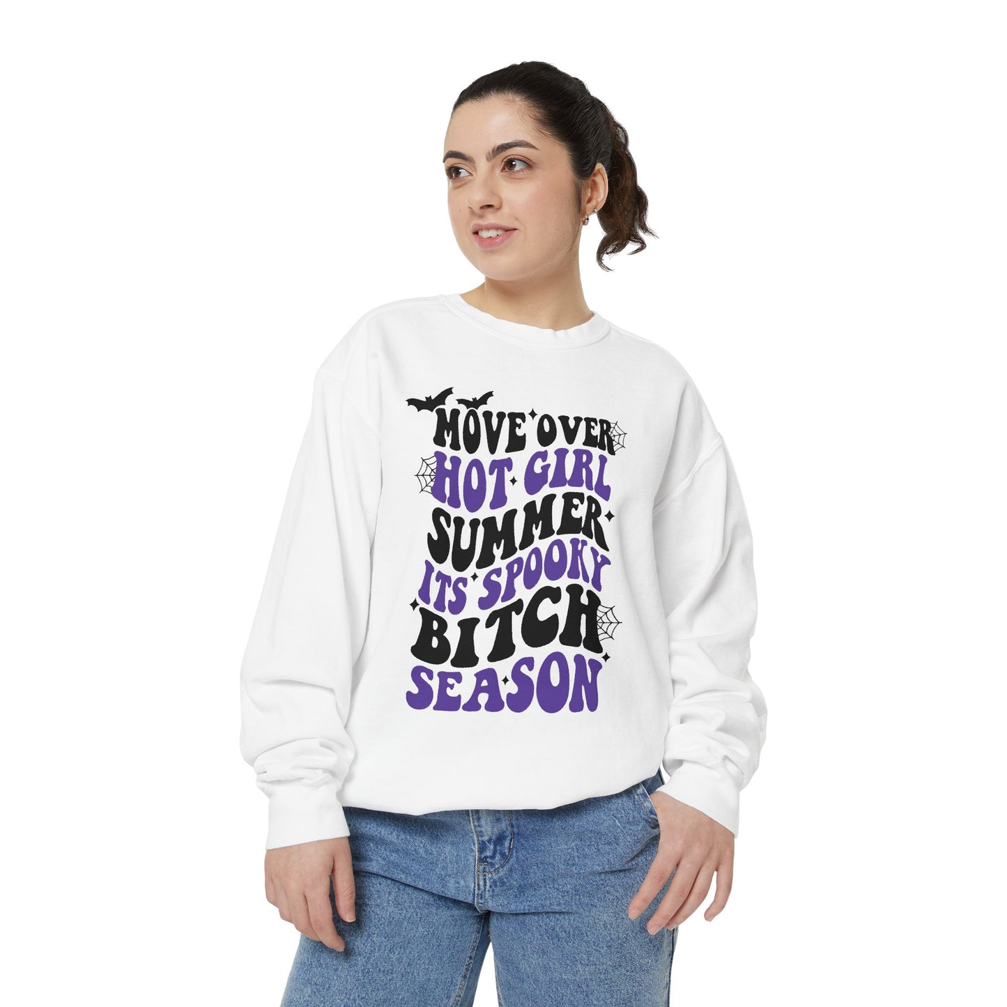Spooky Season Sweatshirt, Cozy Fall Garment, Halloween Apparel, Casual Halloween Sweater, Autumn Fashion, Unisex Fall Wear