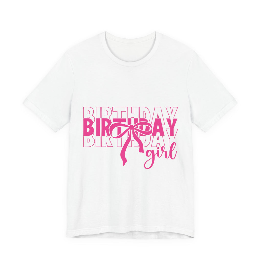 Birthday Girl T-Shirt Birthday Girl Shirt Preppy Coquette Bow Birthday Shirt Birthday Tee Who's the Birthday Girl Birthday time