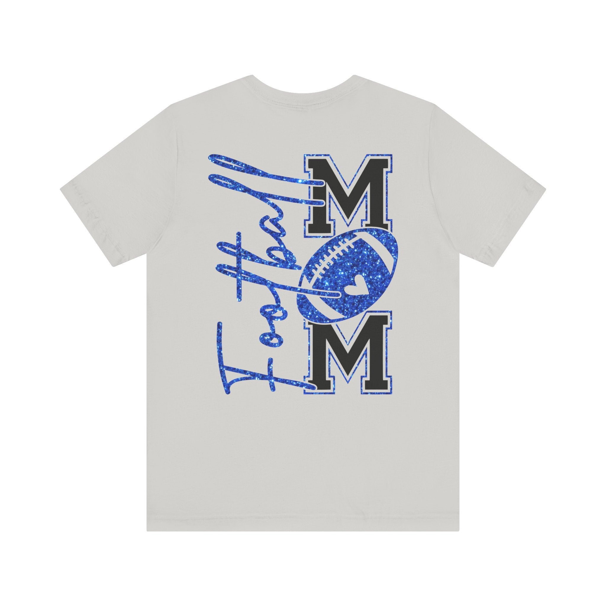 Football Mom T-Shirt, Blue Glitter Football Mom Shirt, Football Mom Shirt, Football Shirt, Football Mama Shirt, Football Shirt Svg, Game Day
