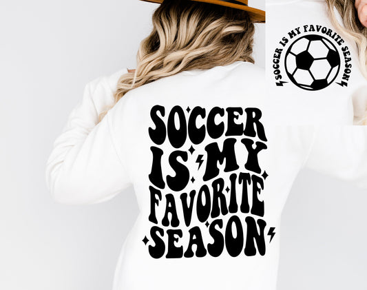 Soccer is my Favorite Season SVG Soccer Mom T-shirt Design PNG Cricut Silhouette Cameo Digital File Instant Download