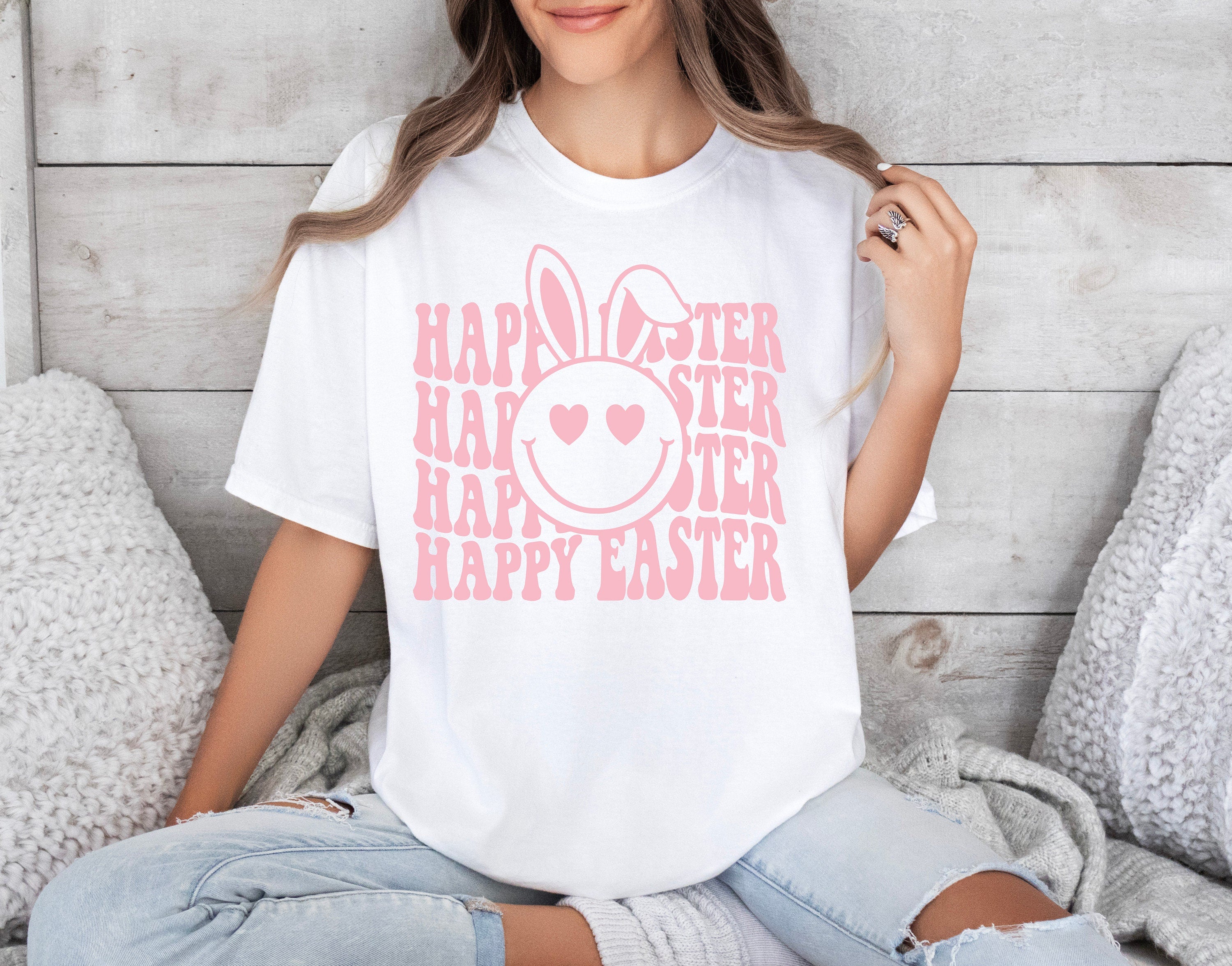 Happy Easter SVG PNG, Retro Easter Svg, Bunny Svg, Kids Easter Svg, Easter Shirt Svg, Easter Svg, Easter Squad Svg, Easter Bunny Svg