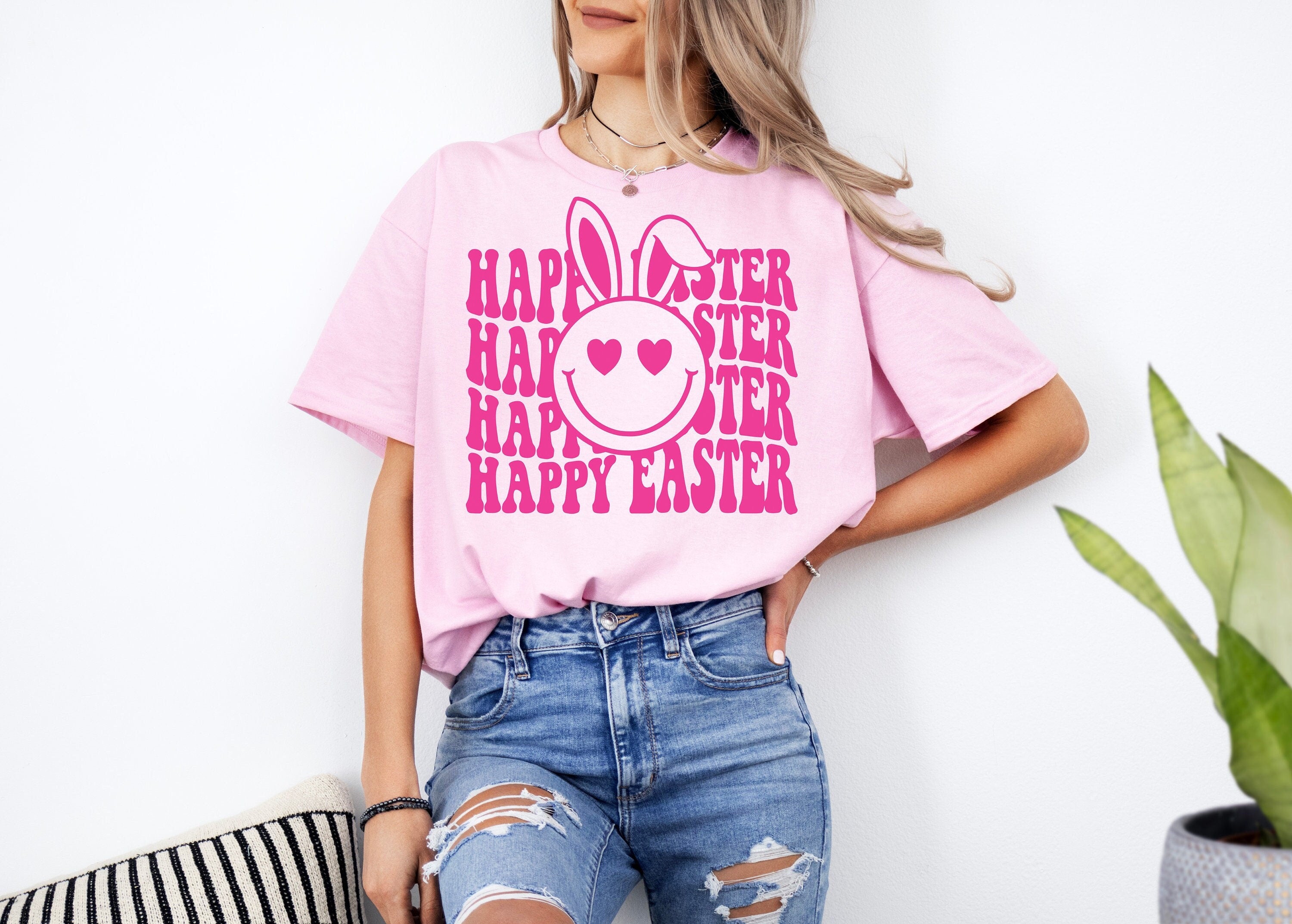 Happy Easter SVG PNG, Retro Easter Svg, Bunny Svg, Kids Easter Svg, Easter Shirt Svg, Easter Svg, Easter Squad Svg, Easter Bunny Svg