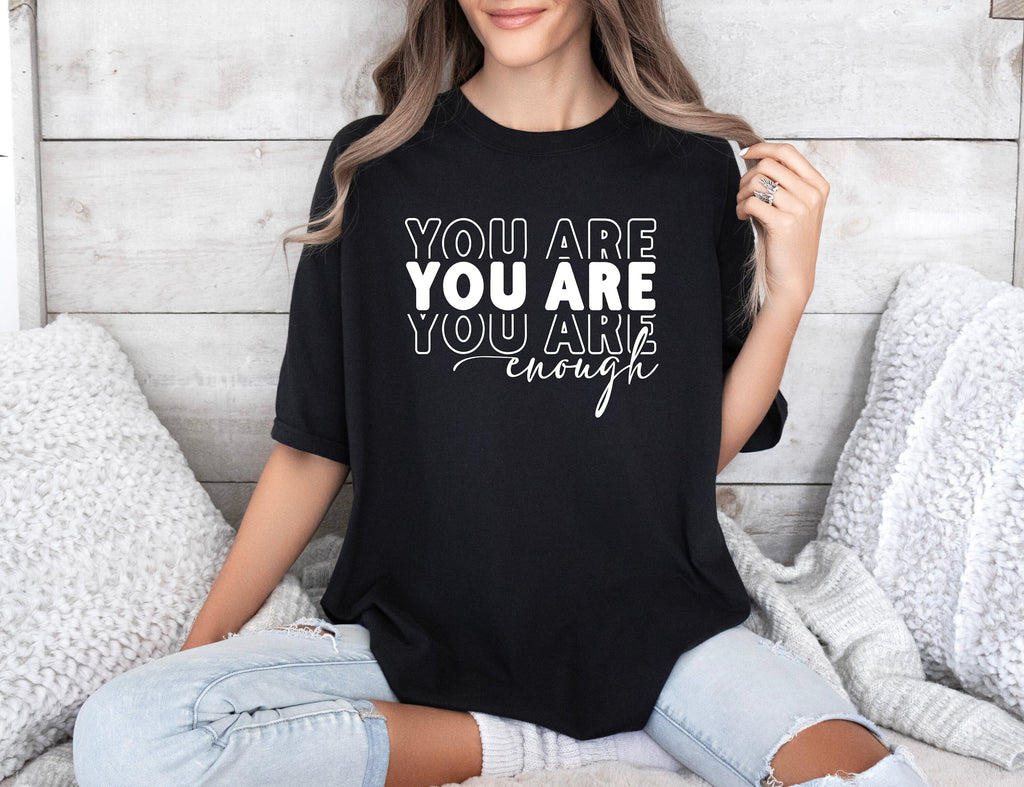 You Are Enough SVG You Are Enough PNG Cut File Inspirational png Motivational svg Self Love jpeg eps dfx Digital File