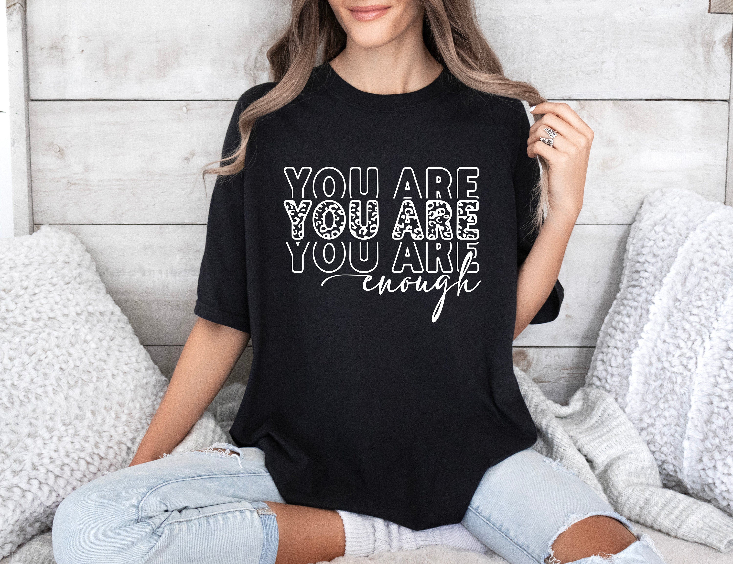 You Are Enough SVG You Are Enough PNG Cut File Inspirational png Motivational svg Self Love jpeg eps dfx Digital File