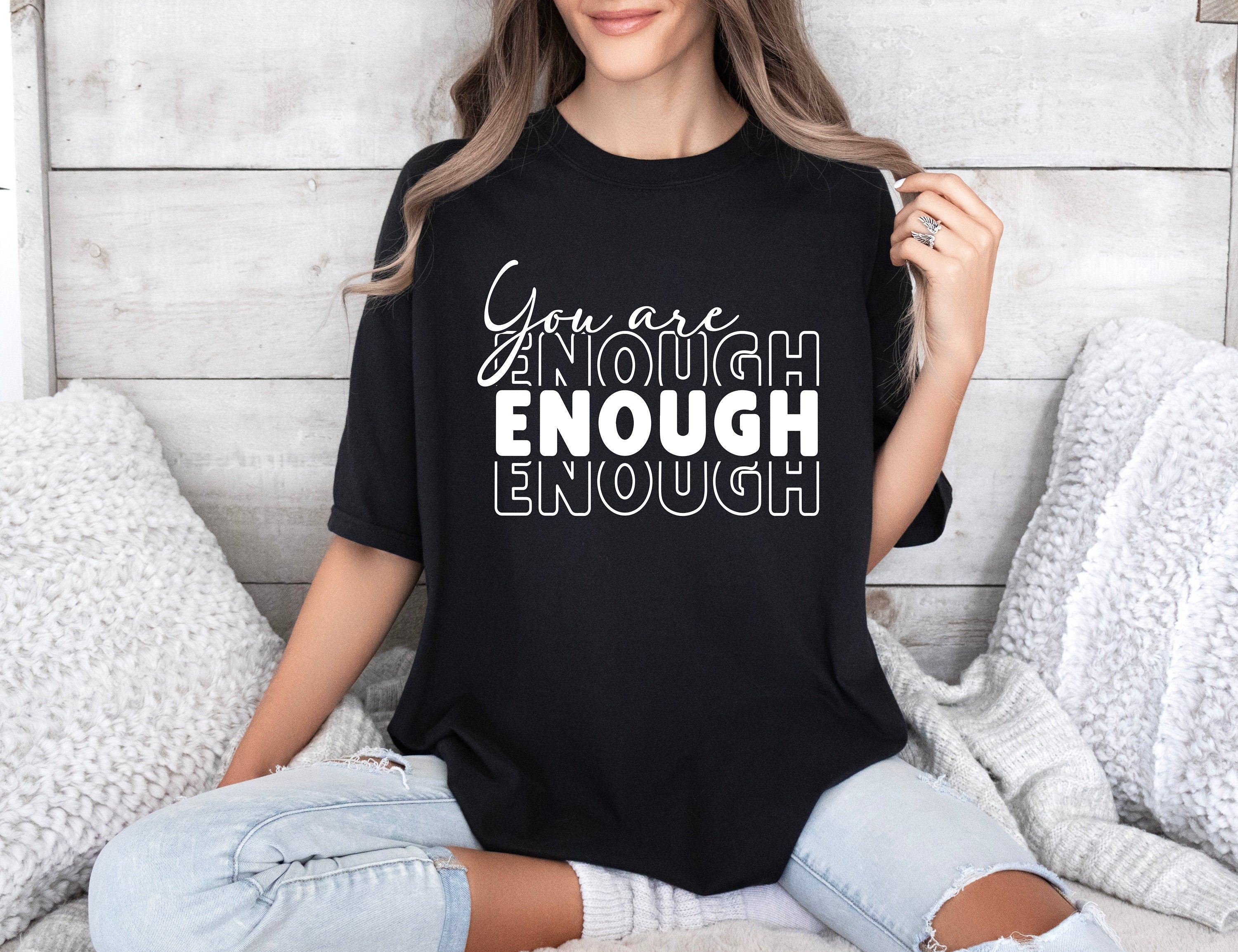 You Are Enough SVG You Are Enough PNG Cut File Inspirational png Motivational svg Self Love jpeg eps dfx Digital File