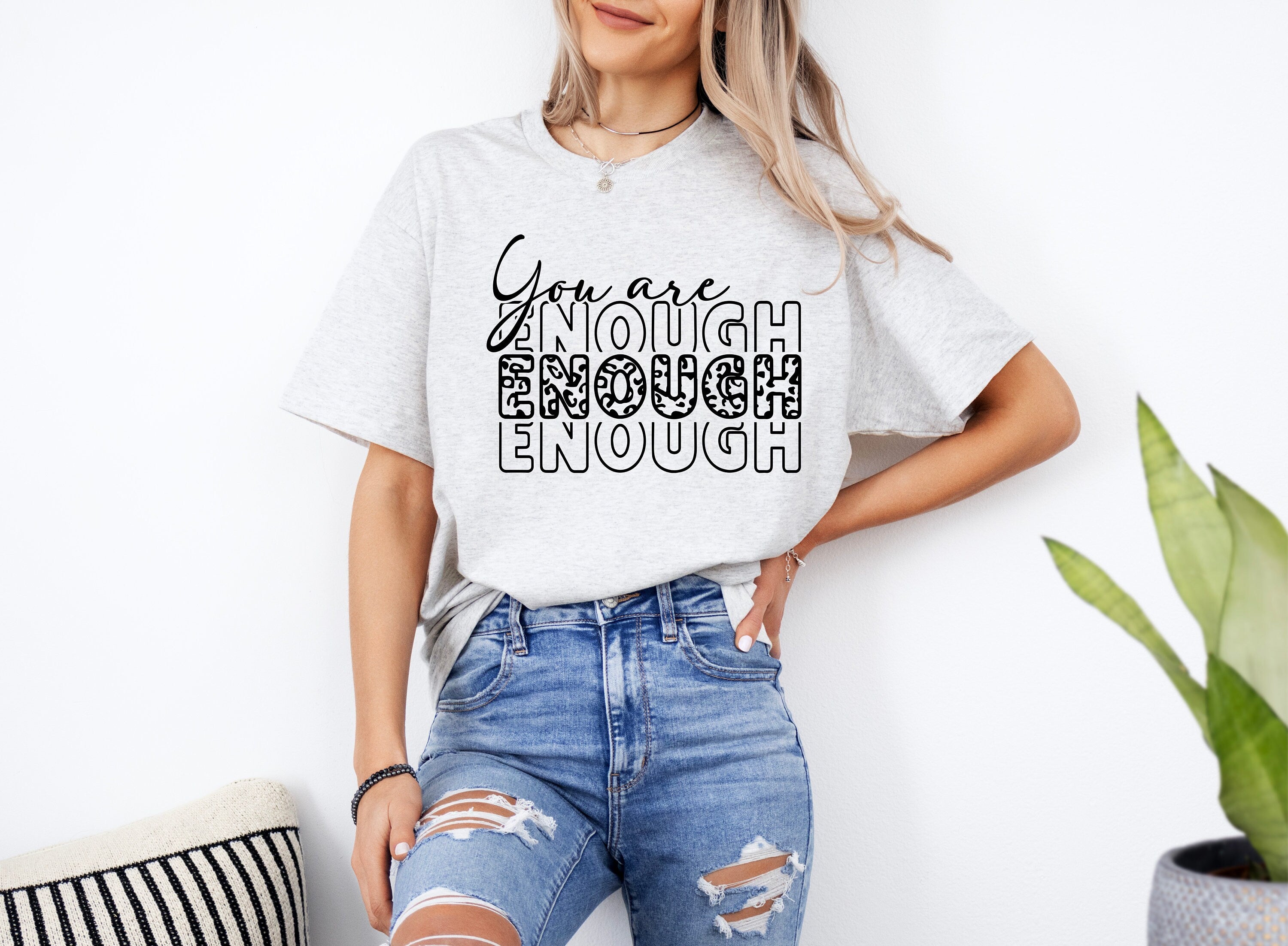 You Are Enough SVG You Are Enough PNG Cut File Inspirational png Motivational svg Self Love jpeg eps dfx Digital File