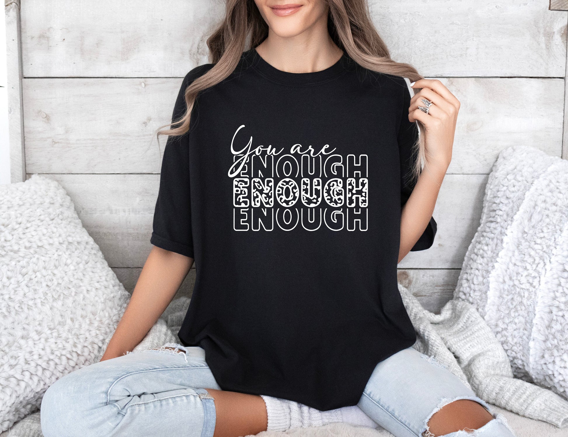 You Are Enough SVG You Are Enough PNG Cut File Inspirational png Motivational svg Self Love jpeg eps dfx Digital File