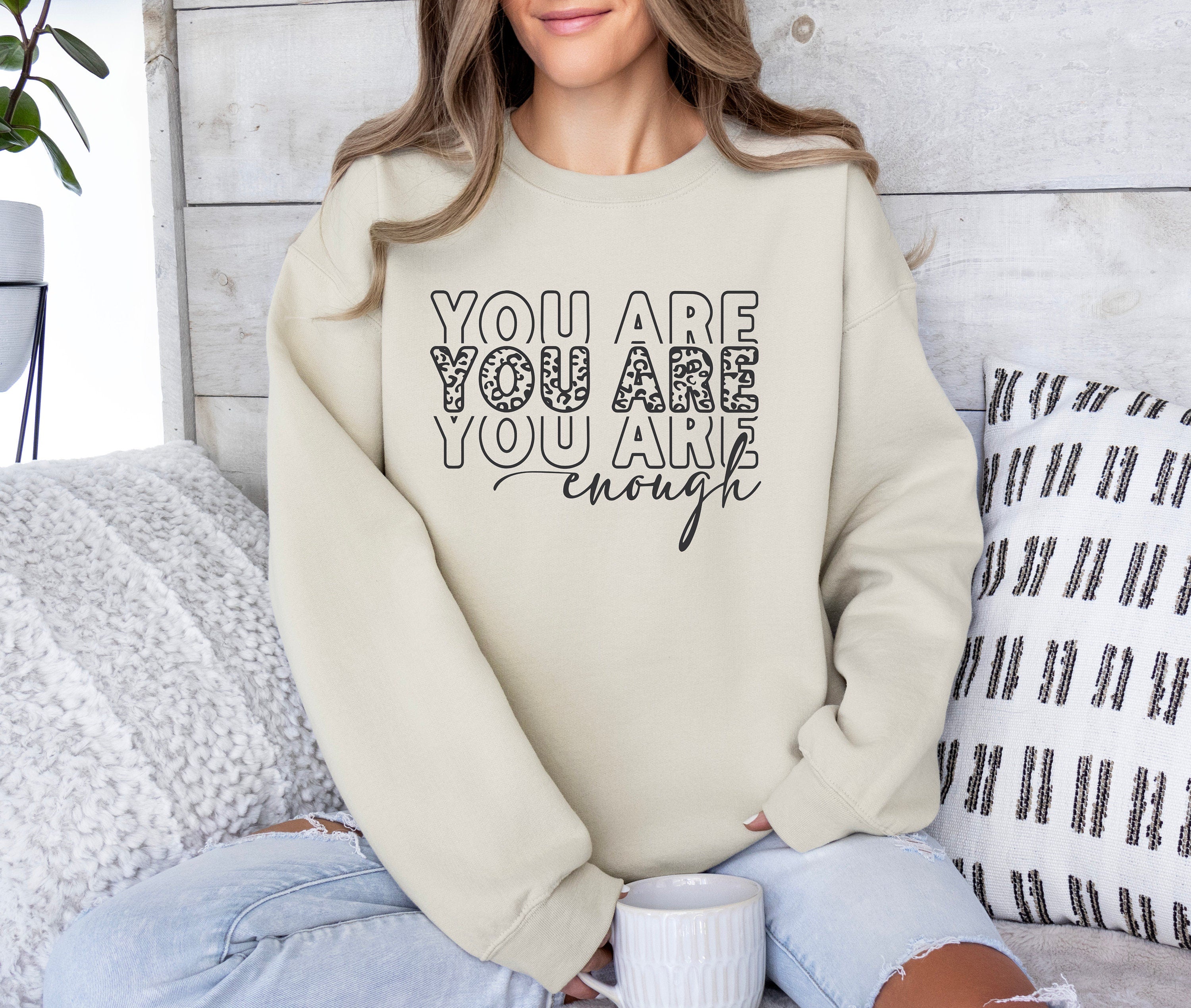 You Are Enough SVG You Are Enough PNG Cut File Inspirational png Motivational svg Self Love jpeg eps dfx Digital File