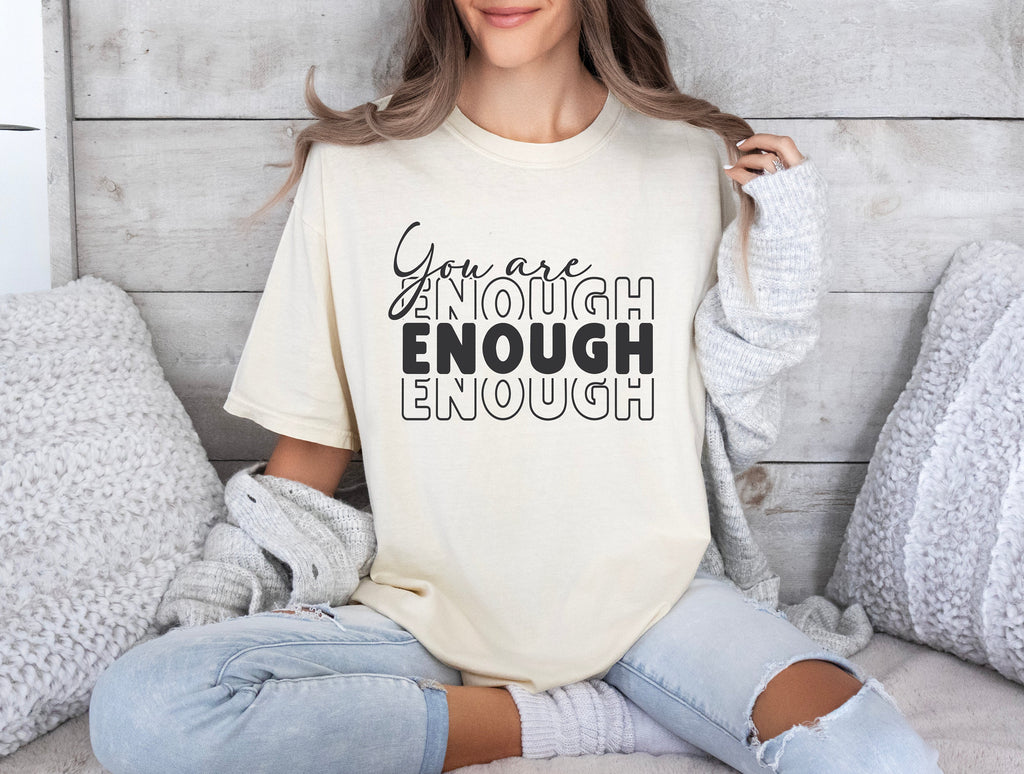 You Are Enough SVG You Are Enough PNG Cut File Inspirational png Motivational svg Self Love jpeg eps dfx Digital File