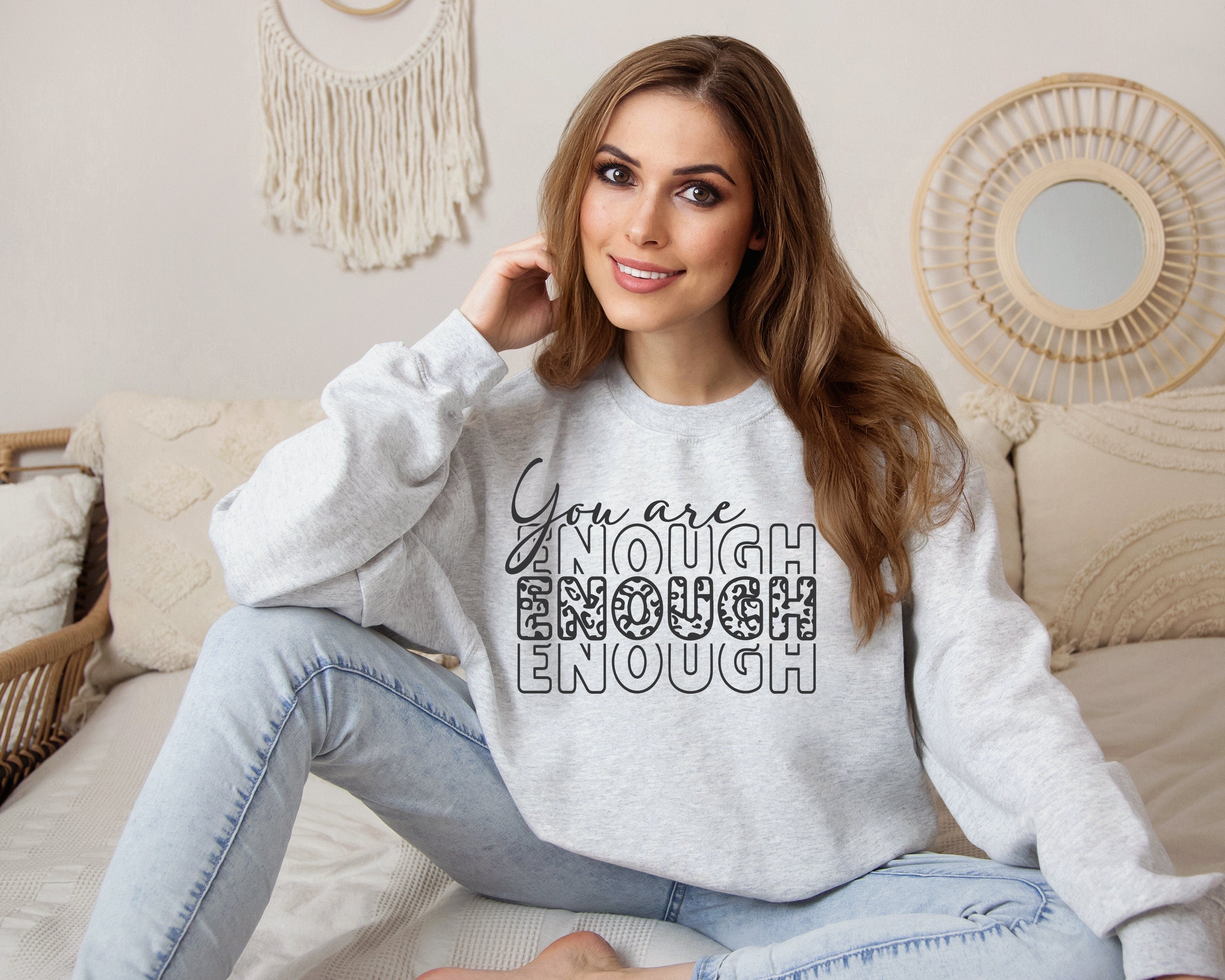 You Are Enough SVG You Are Enough PNG Cut File Inspirational png Motivational svg Self Love jpeg eps dfx Digital File