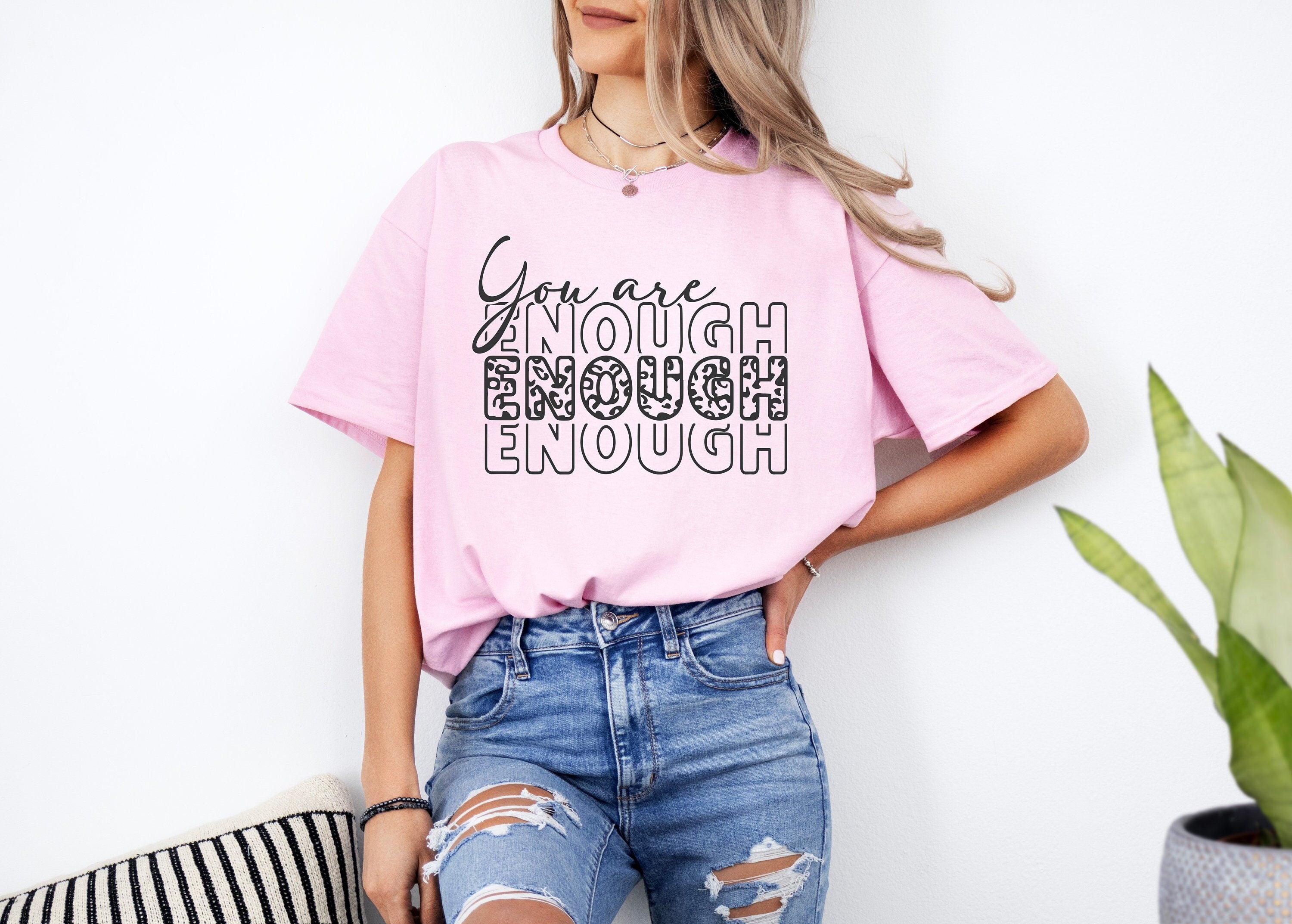You Are Enough SVG You Are Enough PNG Cut File Inspirational png Motivational svg Self Love jpeg eps dfx Digital File