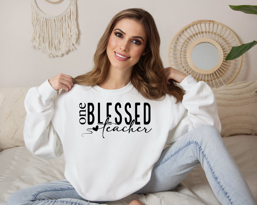 One Blessed Teacher SVG PNG, Teacher Life svg Teacher svg, Teacher Mom svg, Mom svg Mother's Day svg, Teacher Shirt svg Teacher Appreciation