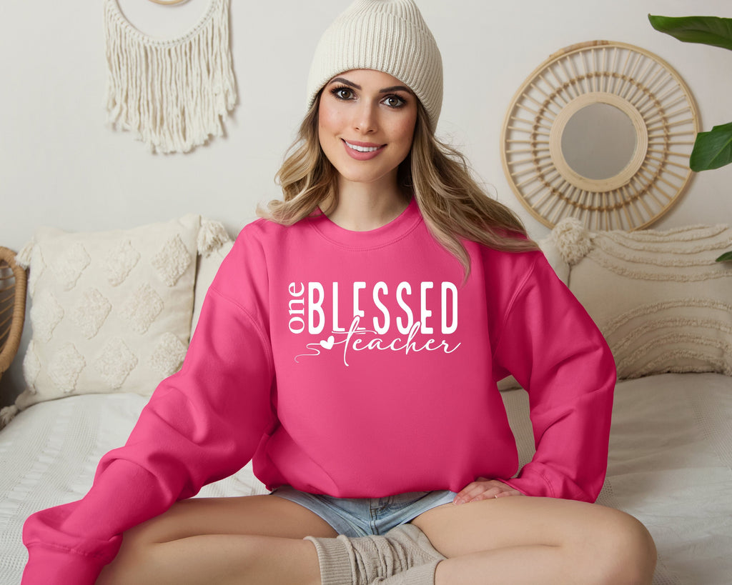 One Blessed Teacher SVG PNG, Teacher Life svg Teacher svg, Teacher Mom svg, Mom svg Mother's Day svg, Teacher Shirt svg Teacher Appreciation