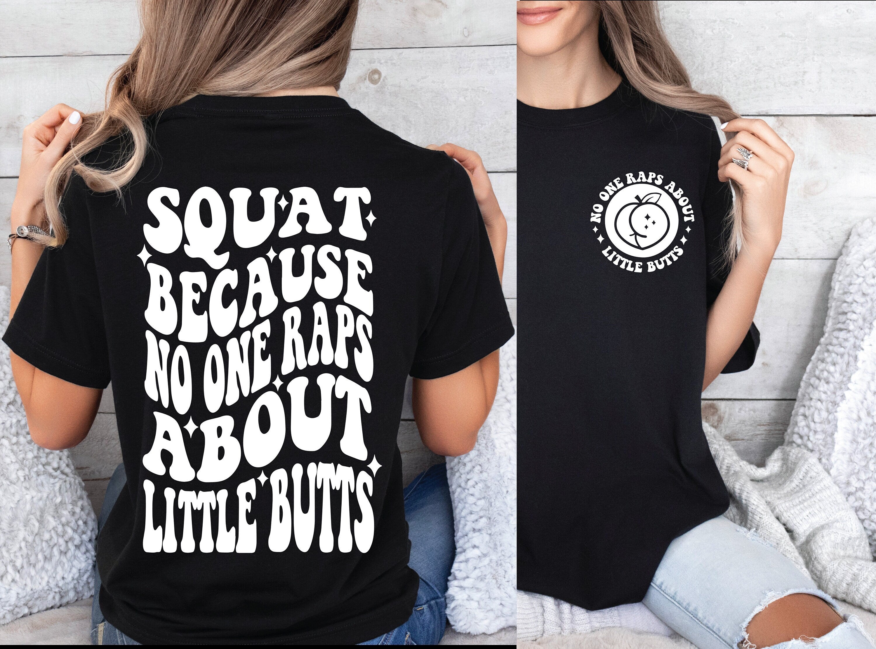 Squat Because No One Raps About Little Butts Png, Funny Png, Funny Svg, Workout Svg, Workout Png, Gym Png, Gym Svg, Retro Png, Retro Svg