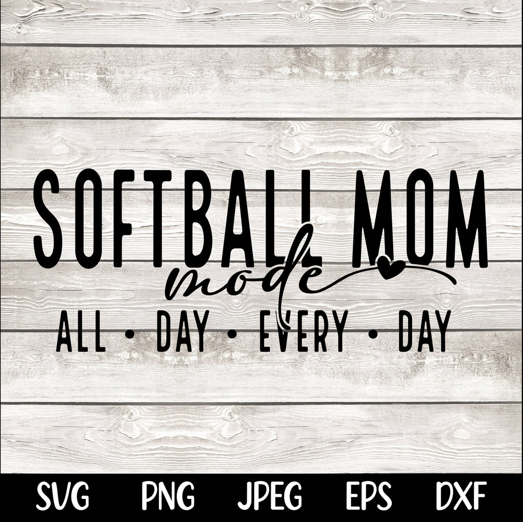 Softball Mom SVG png Softball Mom shirt Softball svg Softball Mom Mode Shirt Design Car decal png svg eps dfx jpeg Digital File
