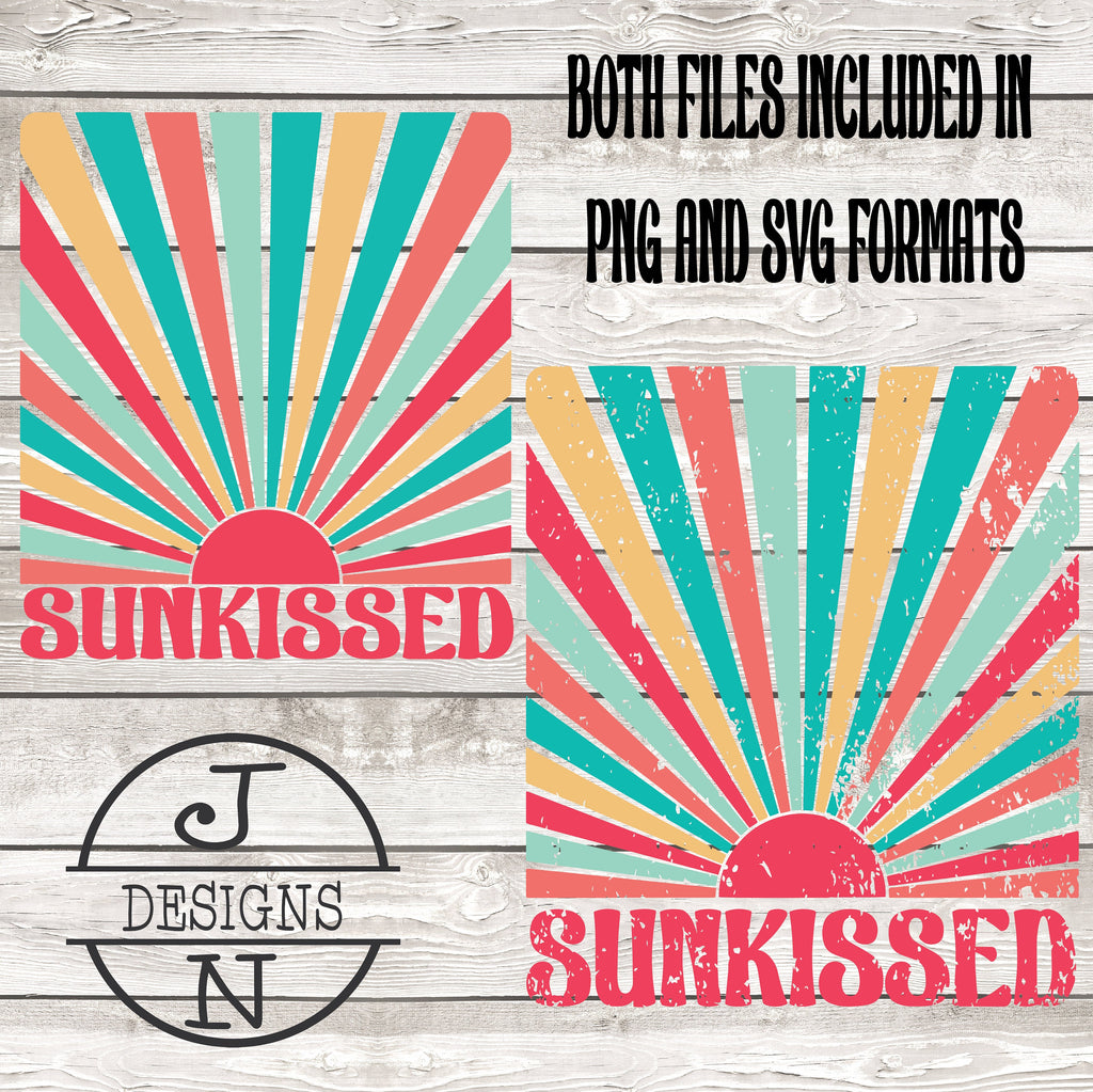 Sunkissed Svg Png, Vintage Retro Beach svg Summer Svg Png, Sunshine on My Mind Svg Png Sunshine State Of Mind Svg Trendy Svg Sublimation