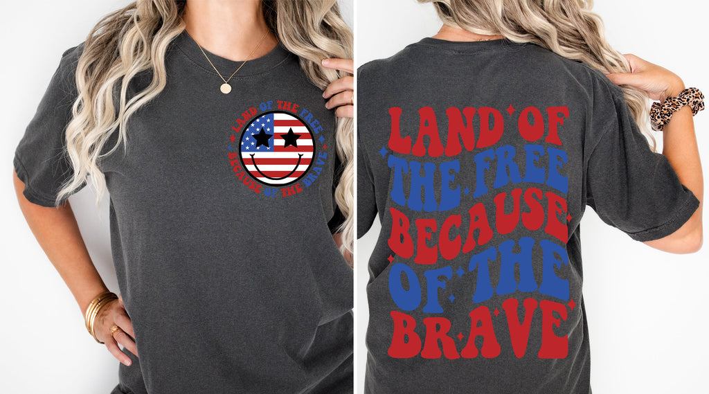 Land of the Free Because of the Brave svg Png Memorial Day Svg Png America svg Png Patriotic svg Independence Day Png Sublimation Cut File