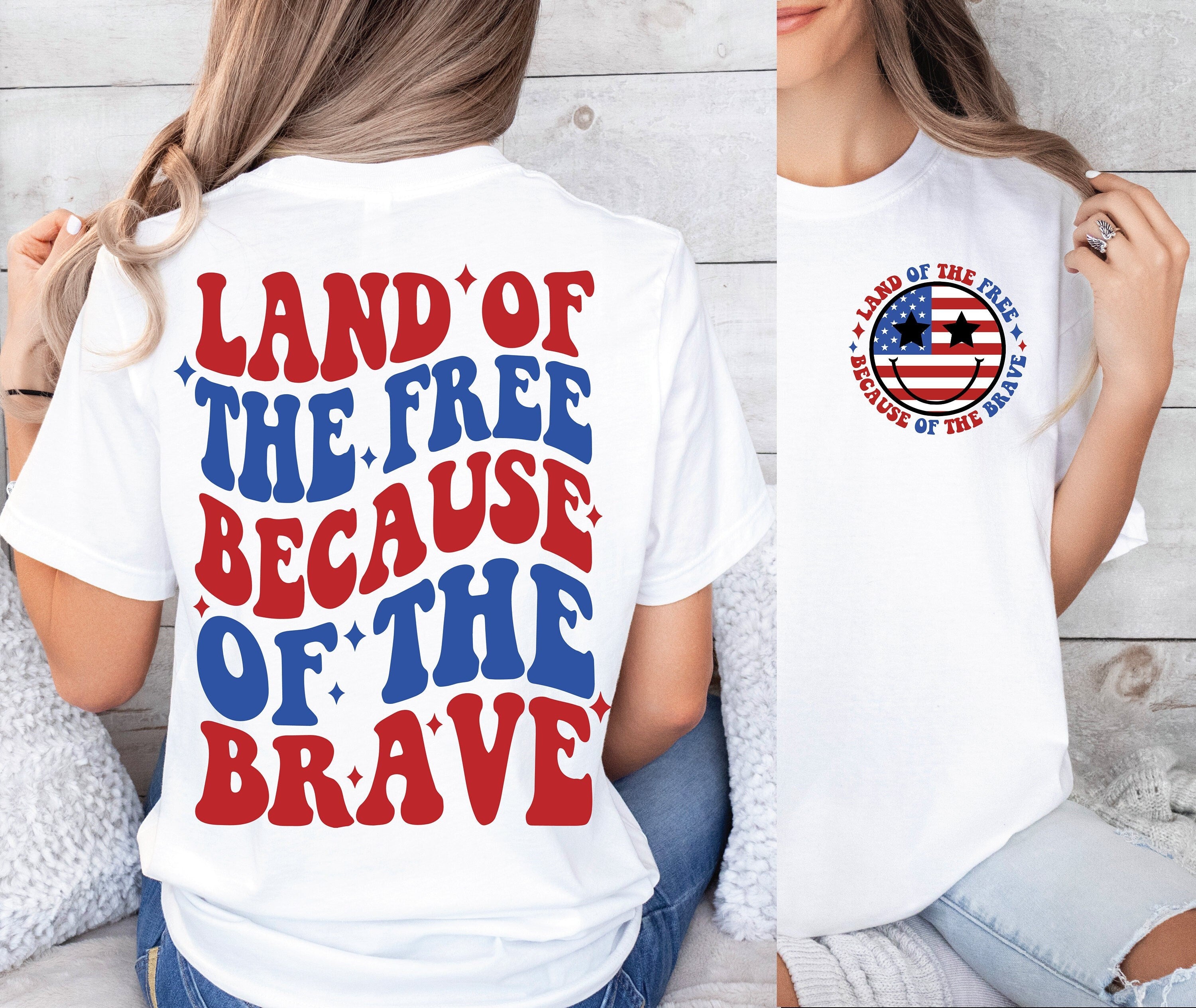 Land of the Free Because of the Brave svg Png Memorial Day Svg Png America svg Png Patriotic svg Independence Day Png Sublimation Cut File
