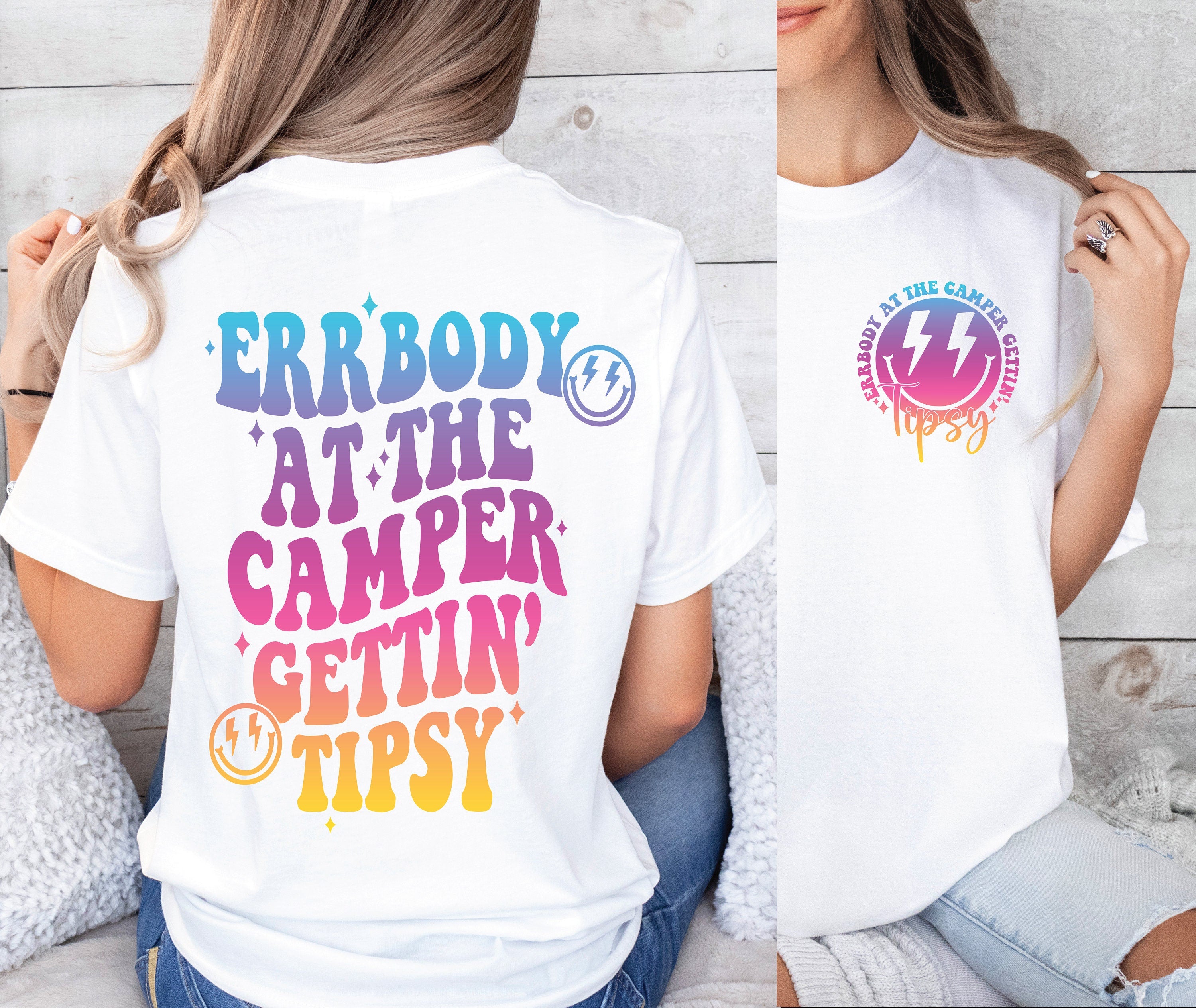 Errbody at the Camper Gettin' Tipsy PNG Summer png, Retro Summer png Hello Summer png Lake png Retro Summer Sublimation Designs download