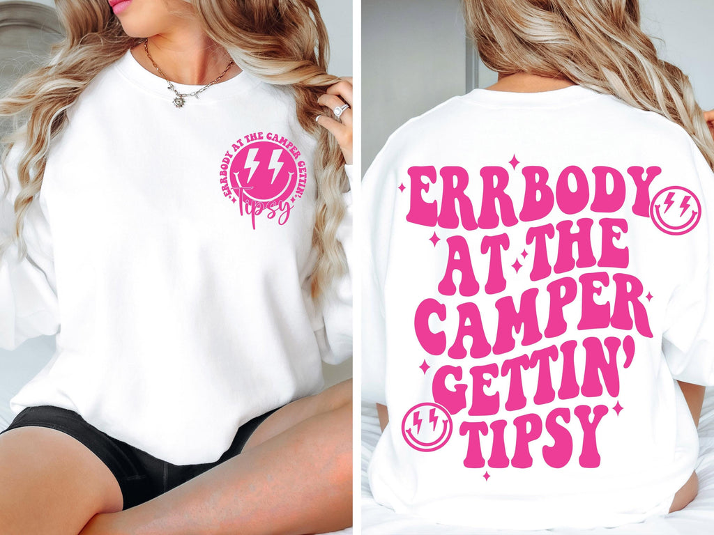 Errbody at the Camper Gettin' Tipsy SVG PNG Summer svg, Retro Summer png Hello Summer svg Lake png Retro Summer Sublimation Designs download