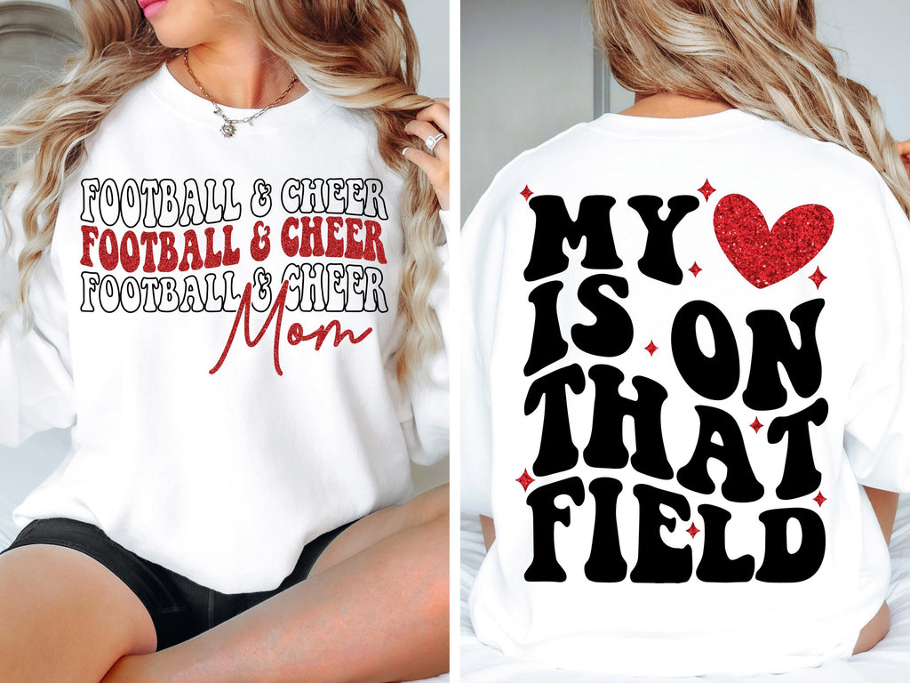 Football And Cheer Mom SVG PNG, Football Mom Png svg, Cheer Mom Shirt Svg png, Football Svg, Cheer Mom Svg, Football Shirt Svg, Game Day