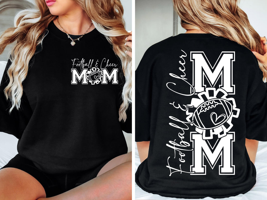Football And Cheer Mom SVG PNG, Football Mom Png svg, Cheer Mom Shirt Svg png, Football Svg, Cheer Mom Svg, Football Shirt Svg, Game Day