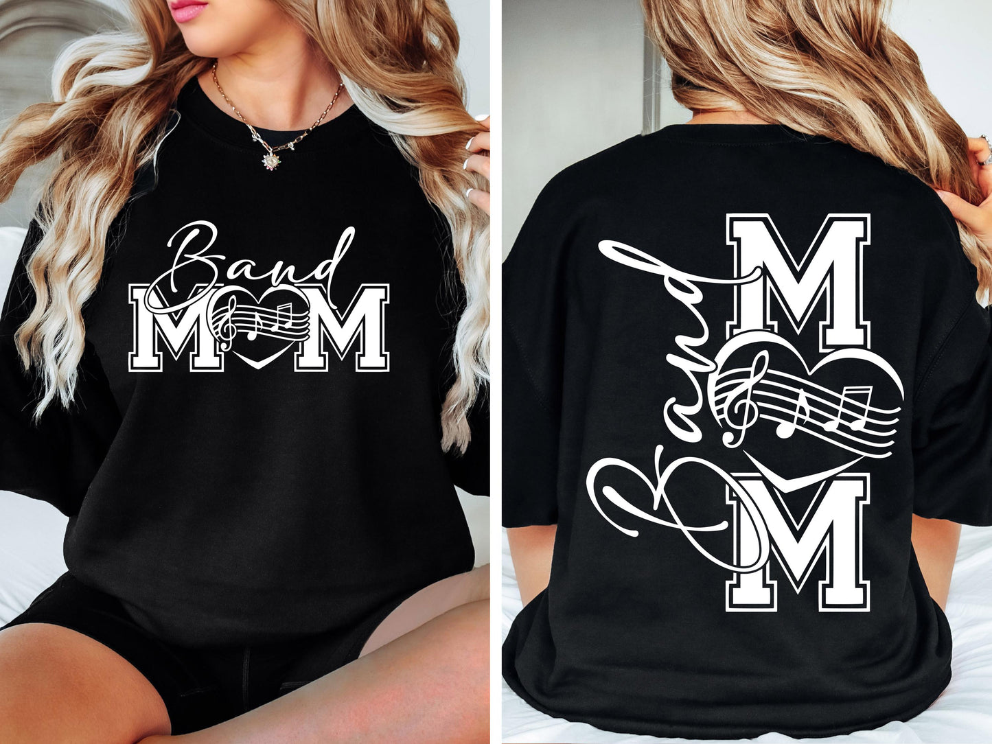 Band Mom SVG Band Mom PNG Marching Band Mom Shirt Design Drumline Mom png svg Digital File Cut File for Cricut Sublimation