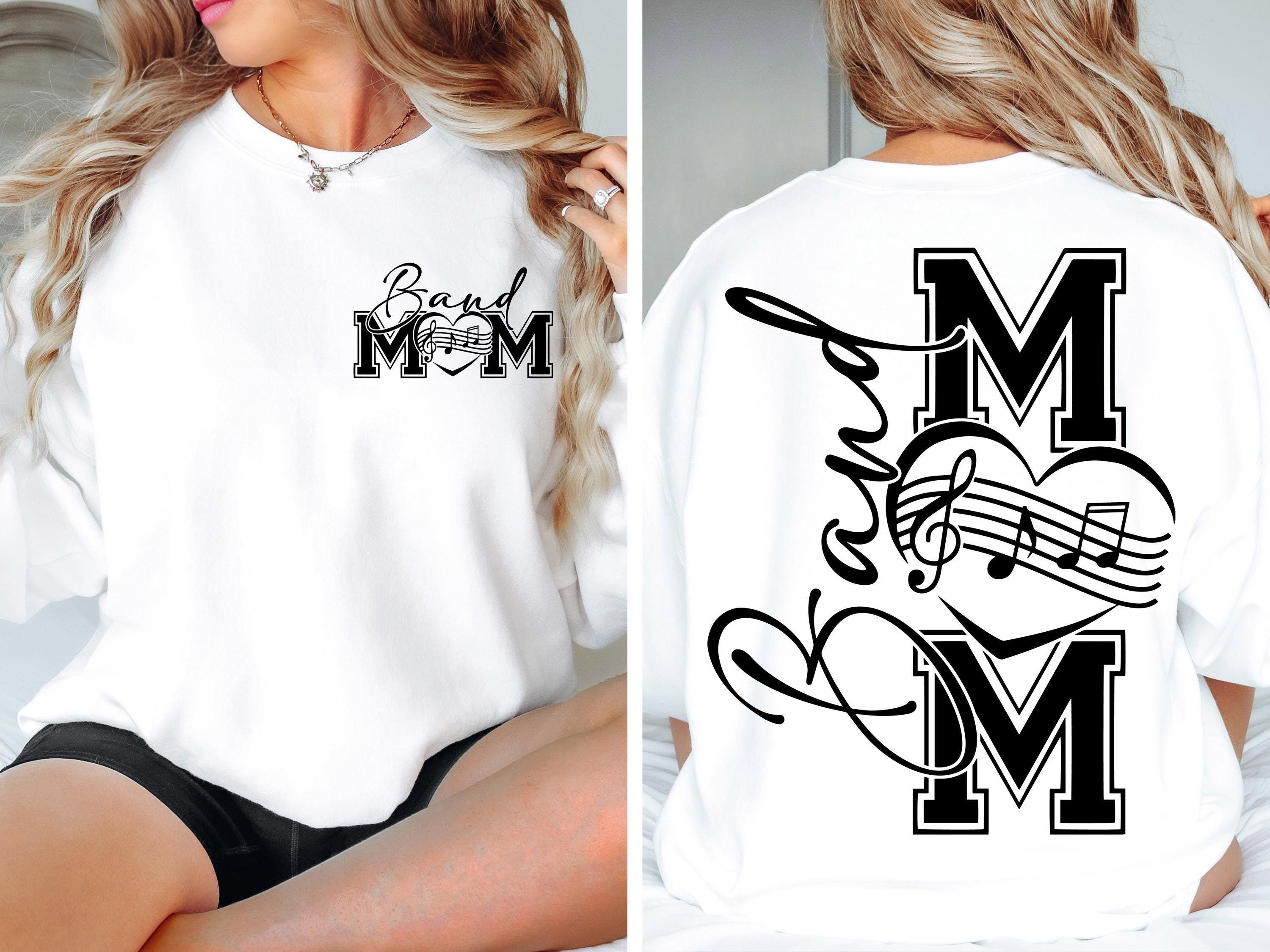 Band Mom SVG Band Mom PNG Marching Band Mom Shirt Design Drumline Mom png svg Digital File Cut File for Cricut Sublimation