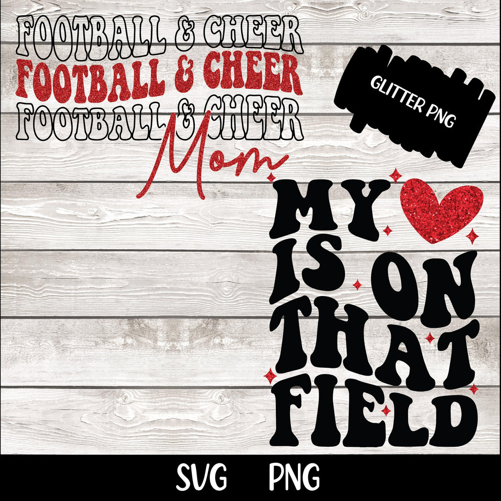 Football And Cheer Mom SVG PNG, Football Mom Png svg, Cheer Mom Shirt Svg png, Football Svg, Cheer Mom Svg, Football Shirt Svg, Game Day