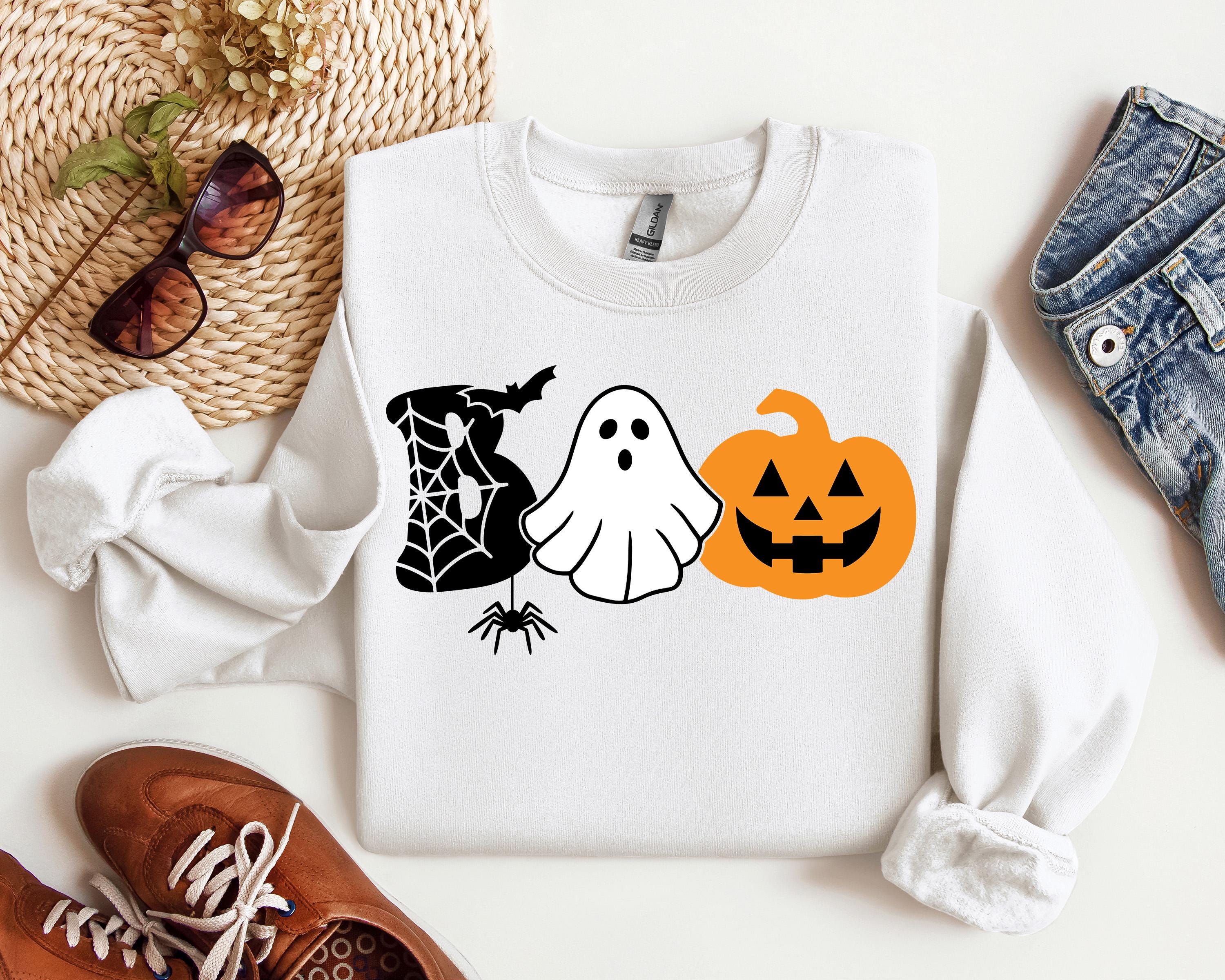 Boo SVG PNG, Halloween Svg, Halloween Png Ghost Svg, Spooky Svg, Pumpkin Svg, Spider Web Svg, Bat Svg, Png, Svg File for Cricut, Sublimation