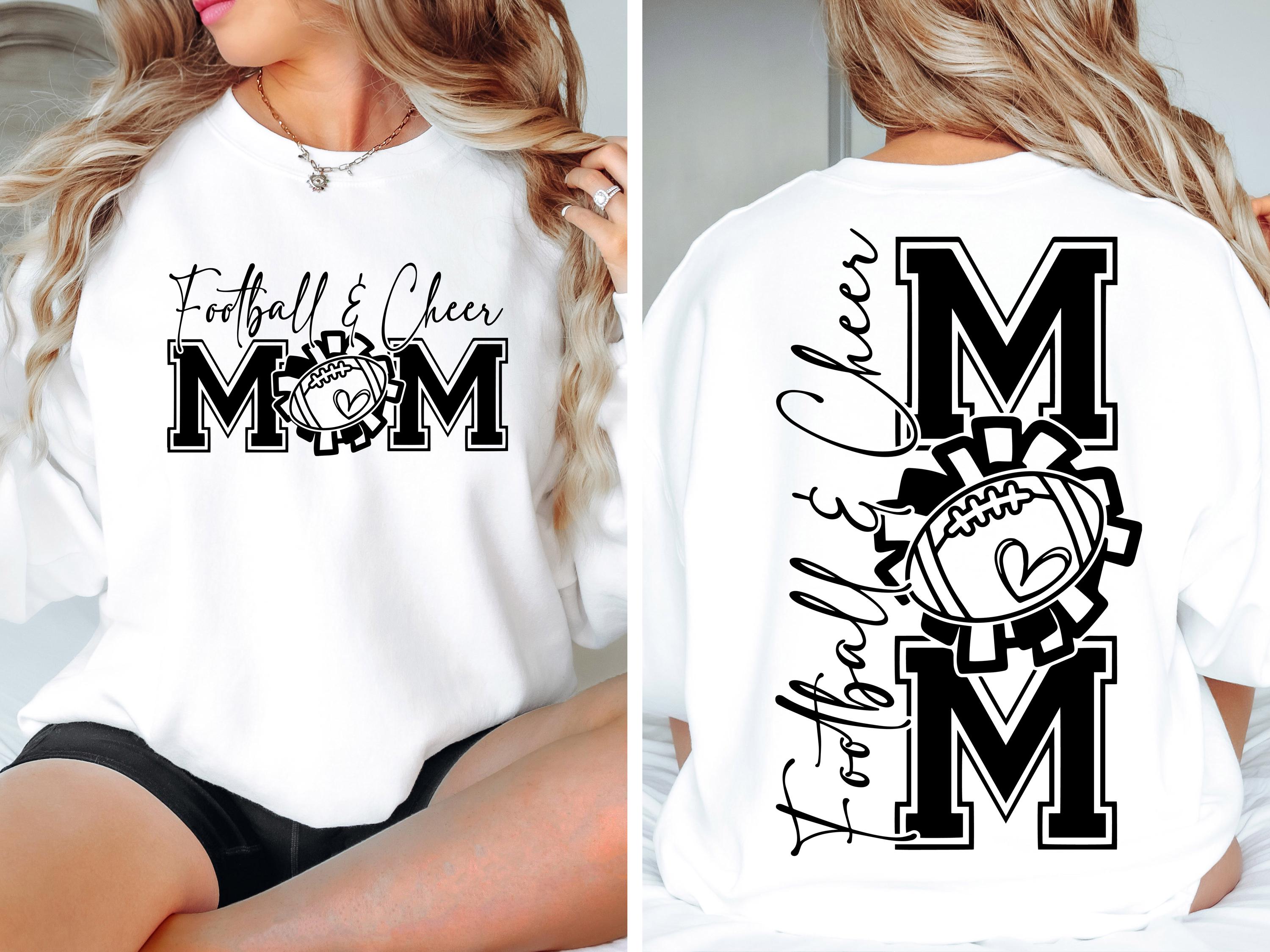 Football And Cheer Mom SVG PNG, Football Mom Png svg, Cheer Mom Shirt Svg png, Football Svg, Cheer Mom Svg, Football Shirt Svg, Game Day