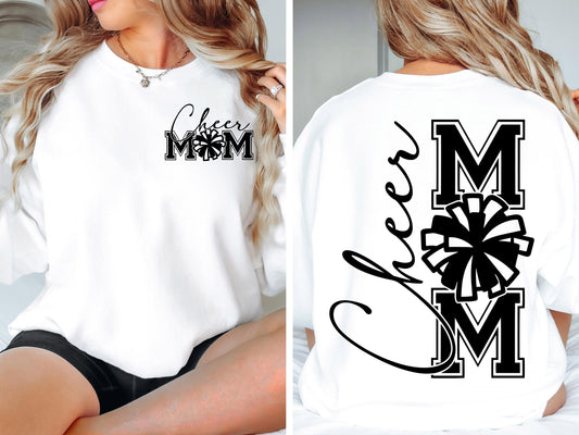Cheer Mom SVG Cheer Mom PNG Game Day Cheerleader Cheer Competition Shirt Design png svg Cricut Silhouette Cameo dfx eps Instant Download