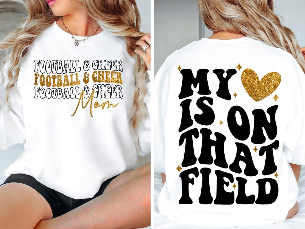 Football And Cheer Mom SVG PNG, Football Mom Png svg, Cheer Mom Shirt Svg png, Football Svg, Cheer Mom Svg, Football Shirt Svg, Game Day