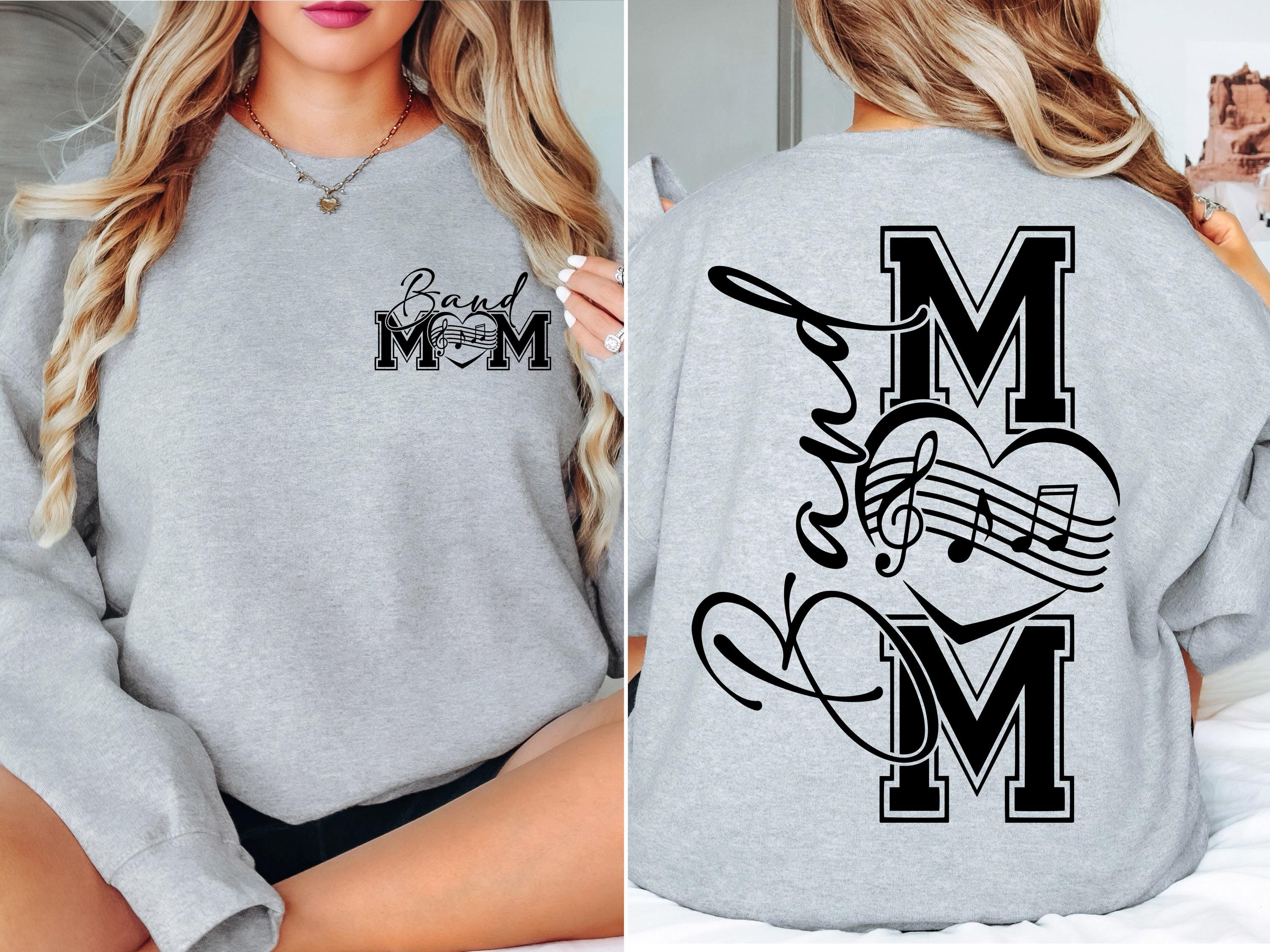 Band Mom SVG Band Mom PNG Marching Band Mom Shirt Design Drumline Mom png svg Digital File Cut File for Cricut Sublimation