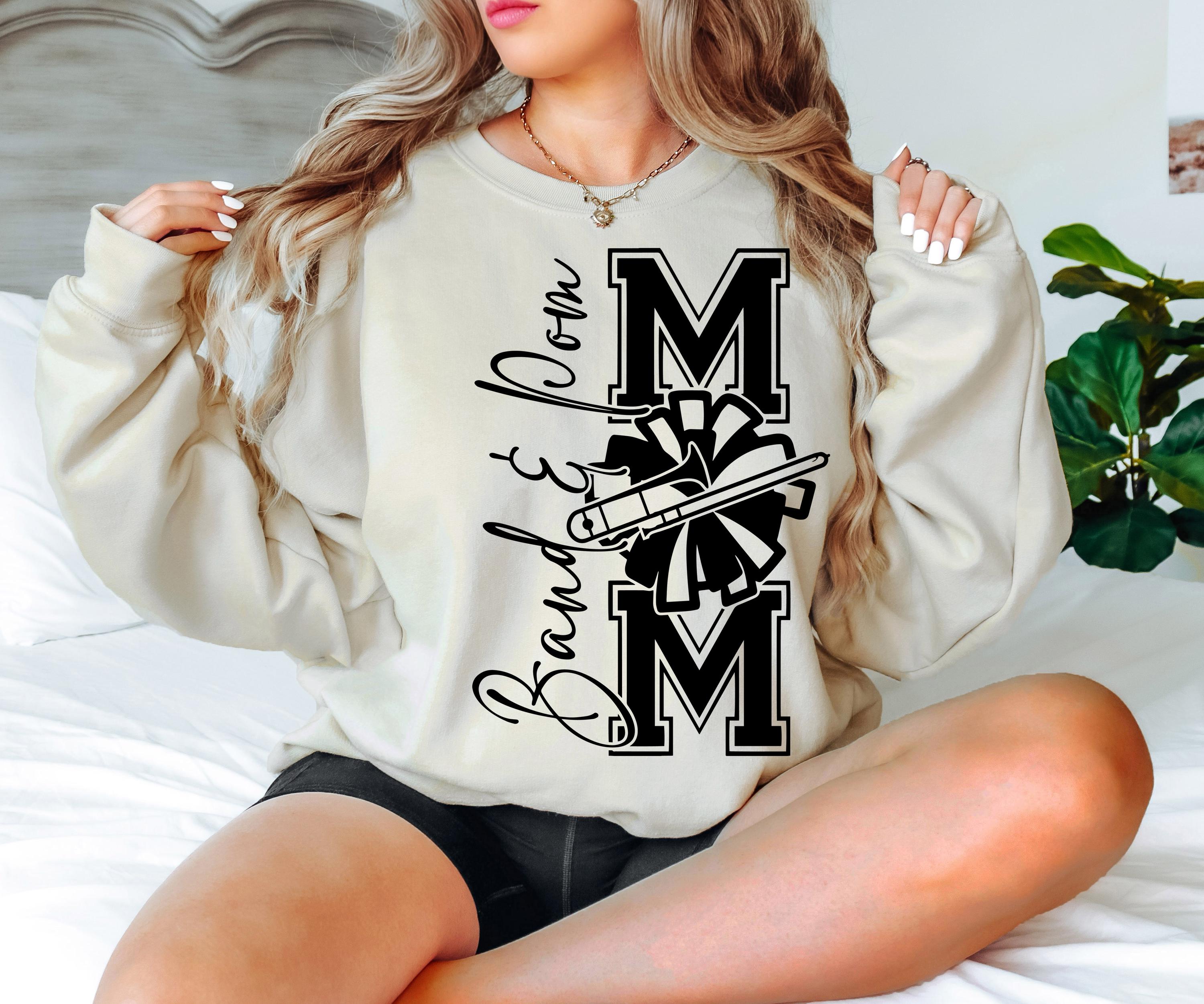 Band And Pom Mom SVG PNG, Band Mom Png svg, Cheer Mom Shirt Svg png, Football Svg, Cheer Mom Svg, Football Shirt Svg, Game Day