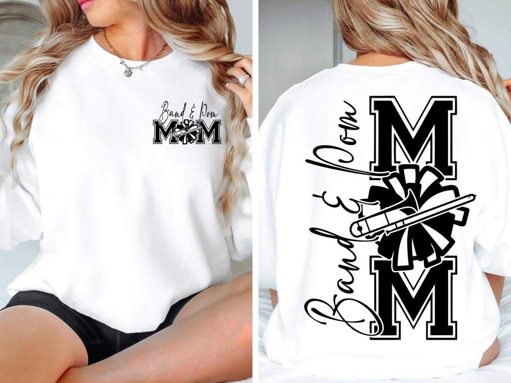 Band And Pom Mom SVG PNG, Band Mom Png svg, Cheer Mom Shirt Svg png, Football Svg, Cheer Mom Svg, Football Shirt Svg, Game Day