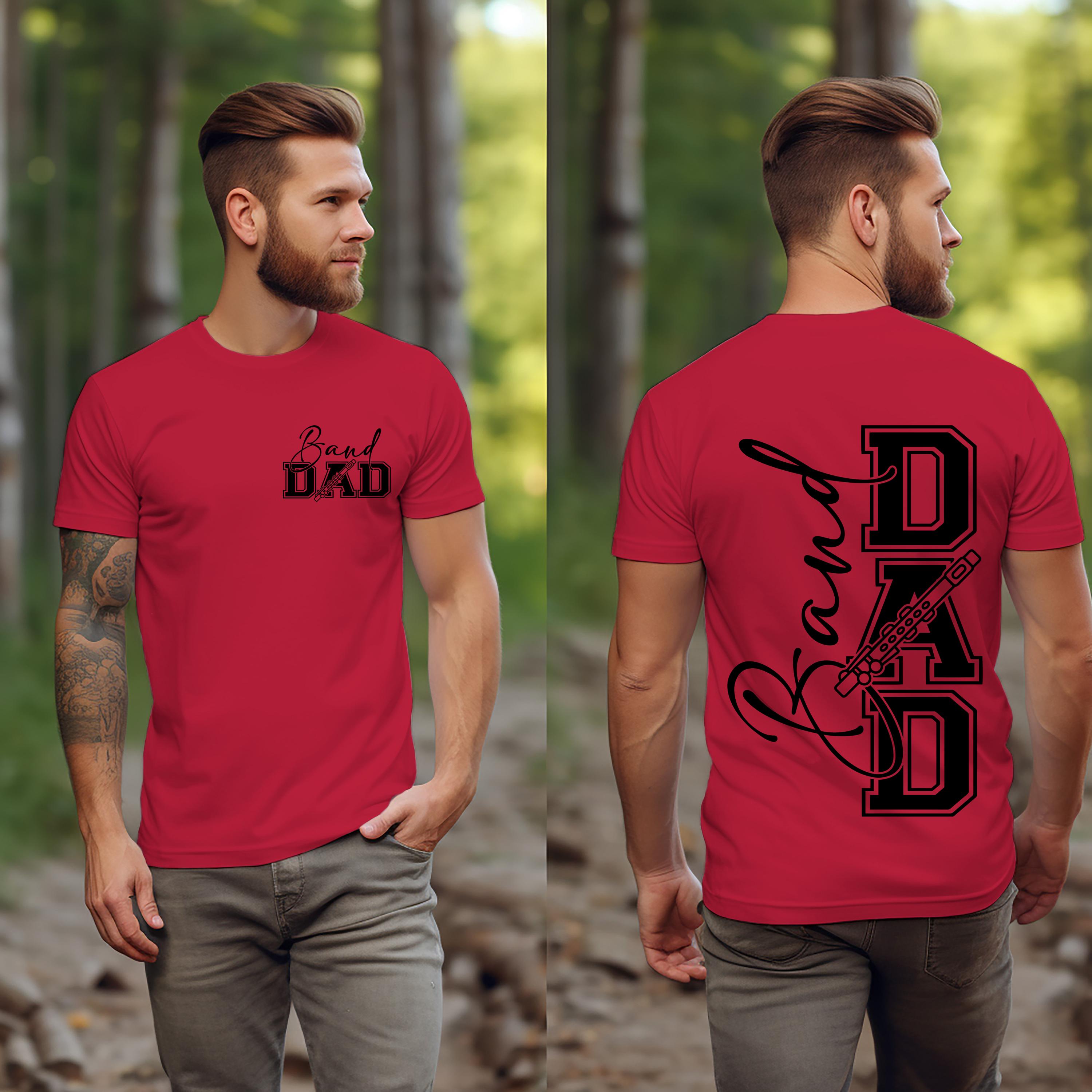 Band Dad SVG Band Dad PNG Marching Band Dad Shirt Design Flute Dad png svg Digital File Cut File for Cricut Sublimation